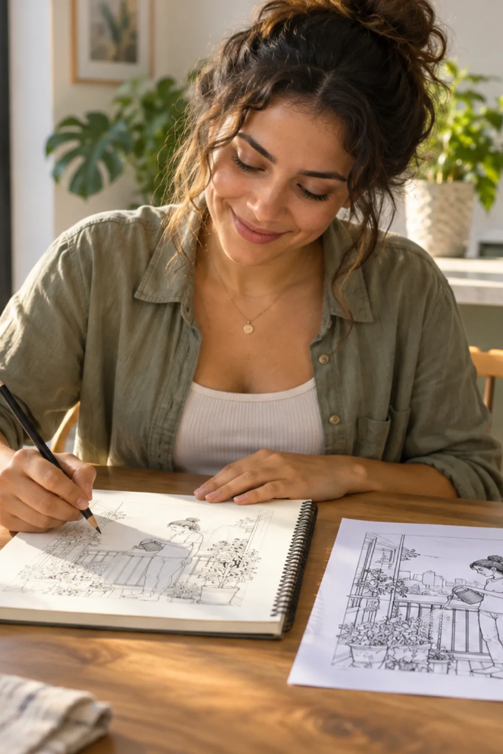 desenhos para desenhar — exemplo criado na Desenhos pra Colorir