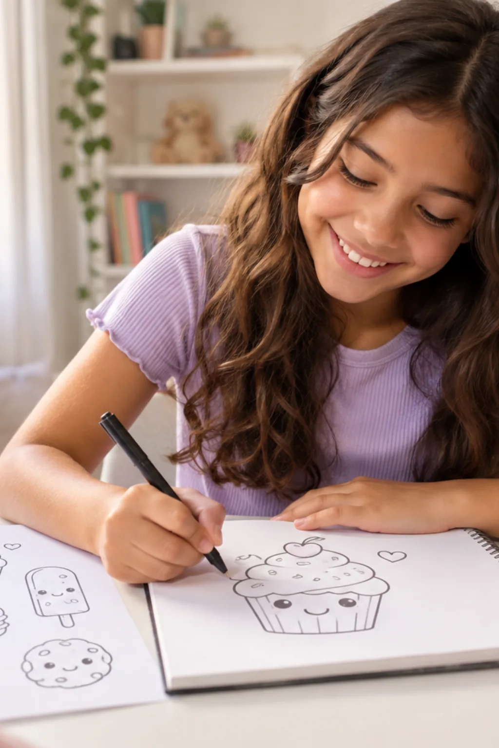 desenhos para desenhar — exemplo criado na Desenhos pra Colorir