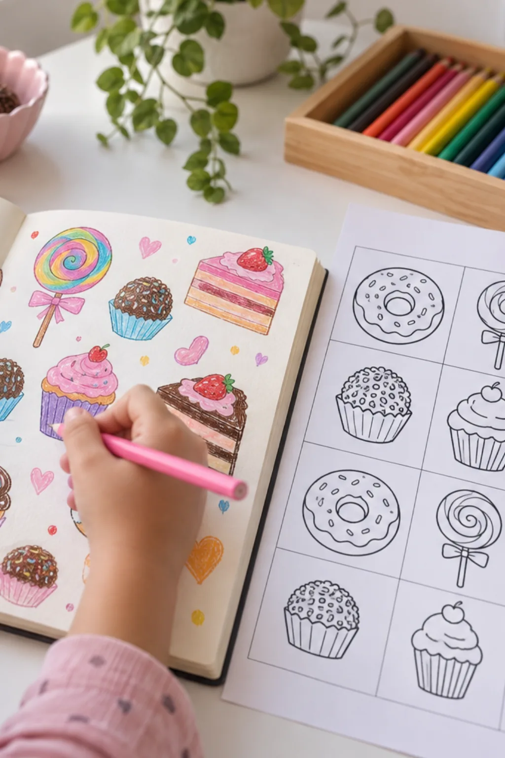 Desenhos de Doces para Desenhar - Depois