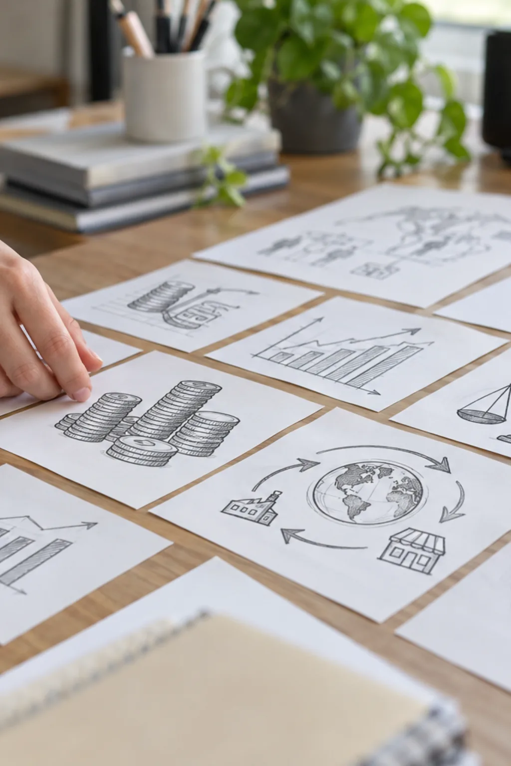 Desenhos de Economia para Desenhar - Depois