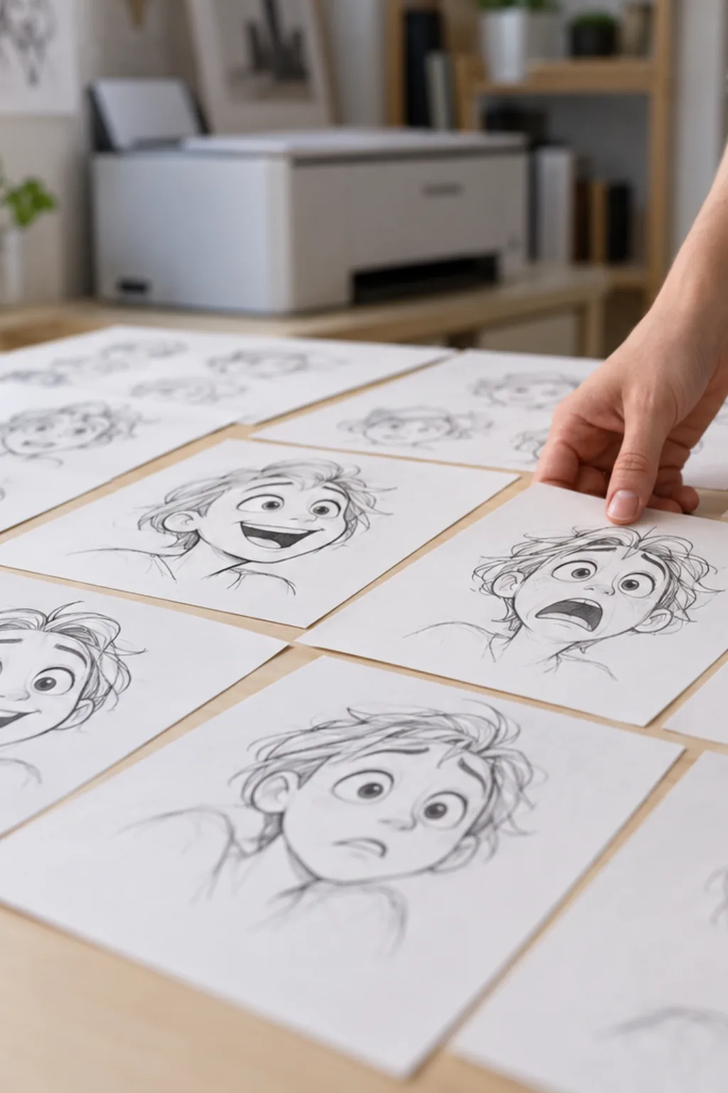Desenhos de Emoções para Desenhar - Depois