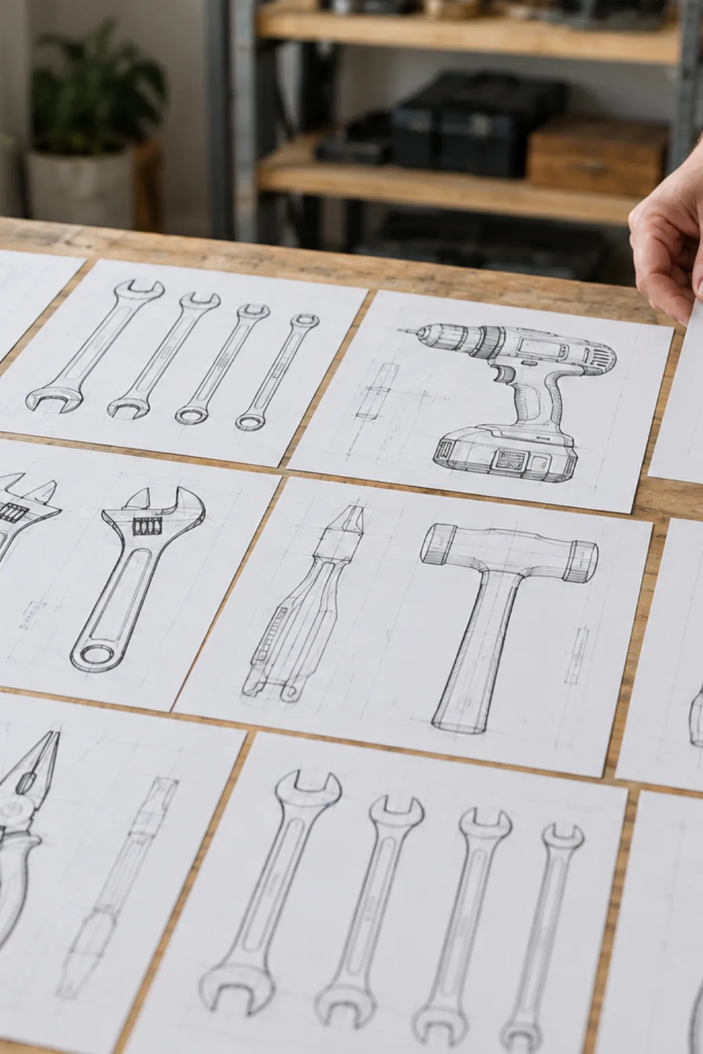 Desenhos de Ferramentas para Desenhar - Depois