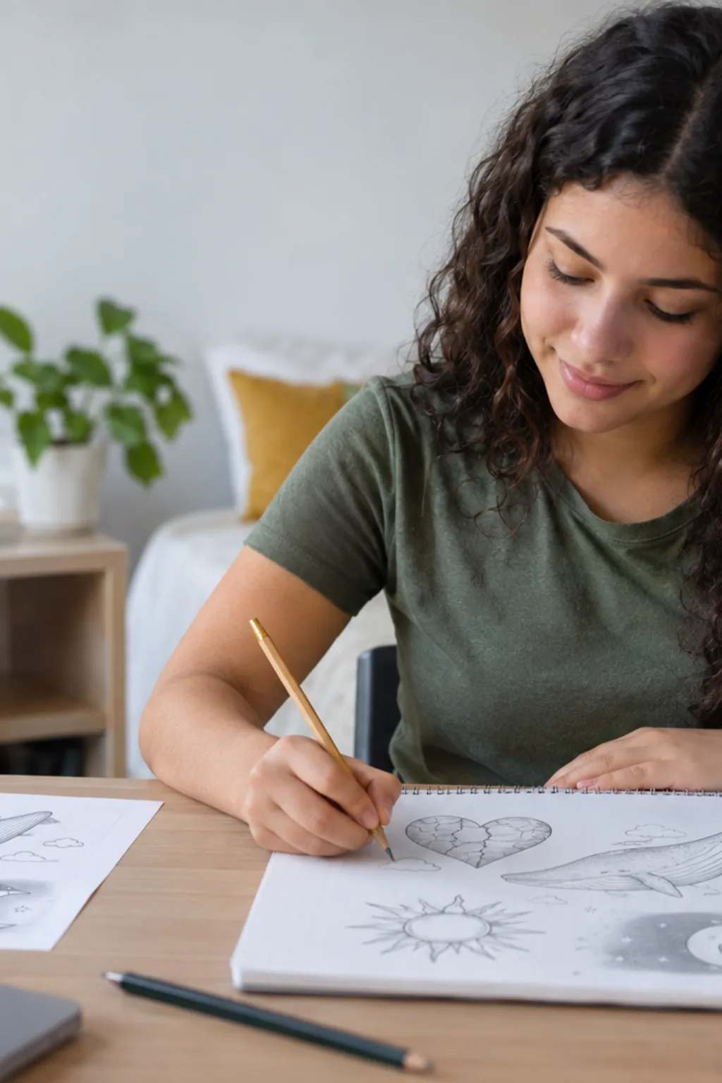 desenhos para desenhar — exemplo criado na Desenhos pra Colorir