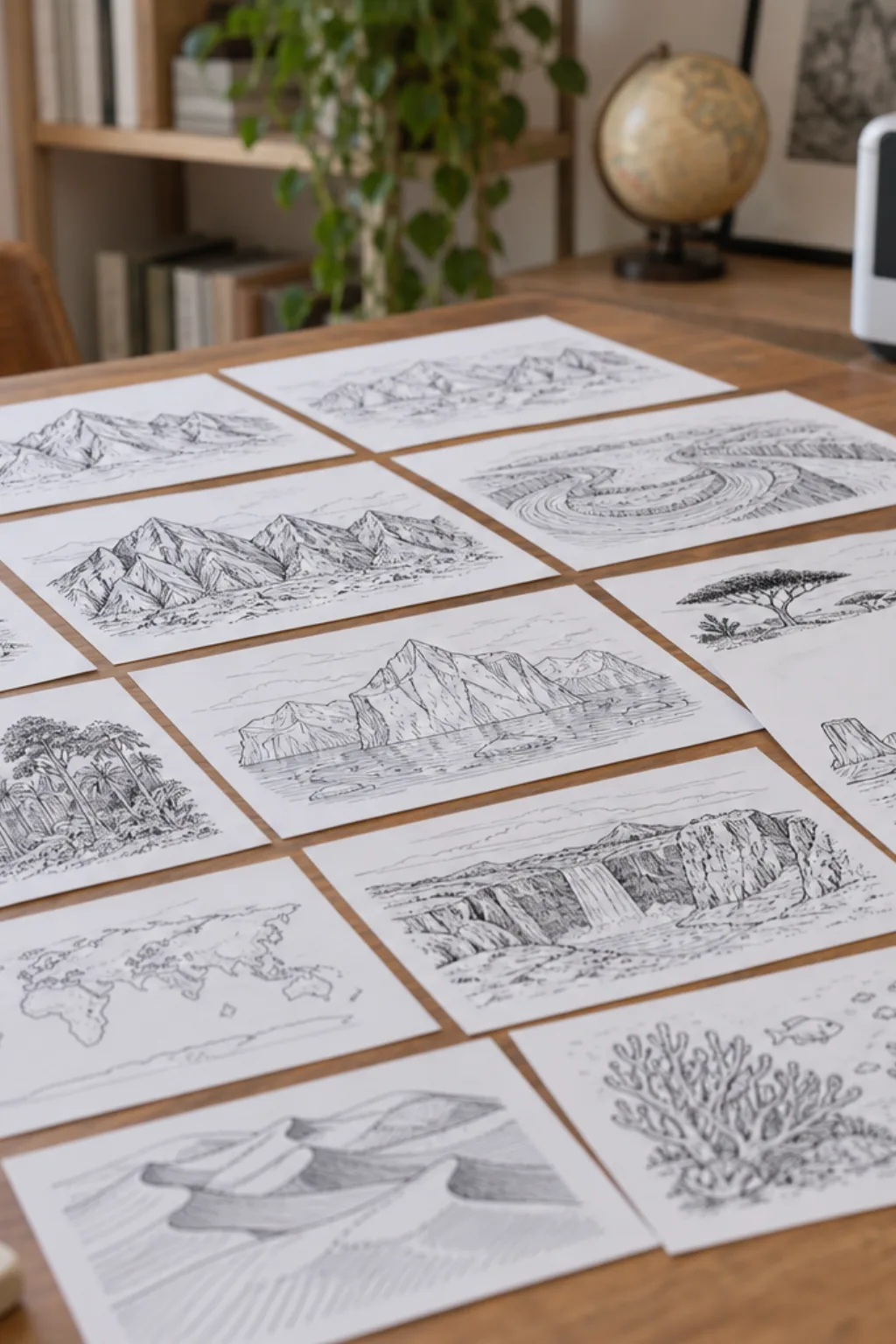 Desenhos de Geografia para Desenhar - Depois
