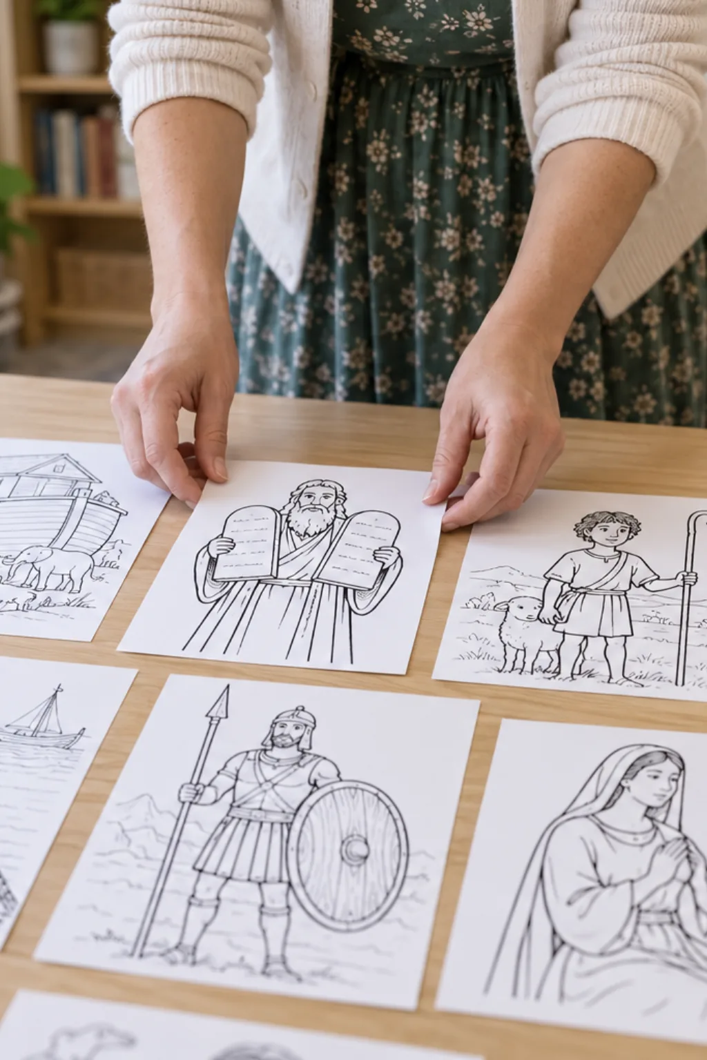 Desenhos de Personagens Bíblicos para Desenhar - Depois