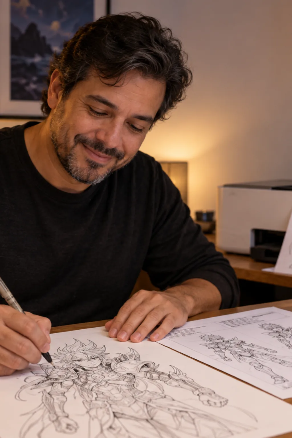 desenhos para desenhar — exemplo criado na Desenhos pra Colorir