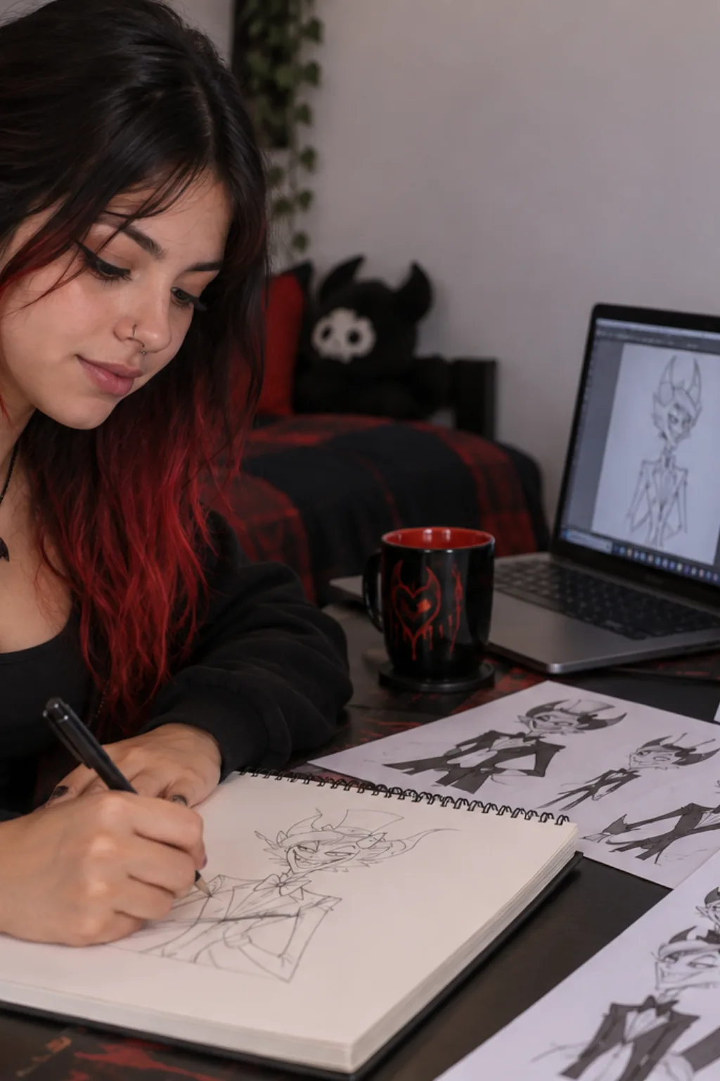 desenhos para desenhar — exemplo criado na Desenhos pra Colorir