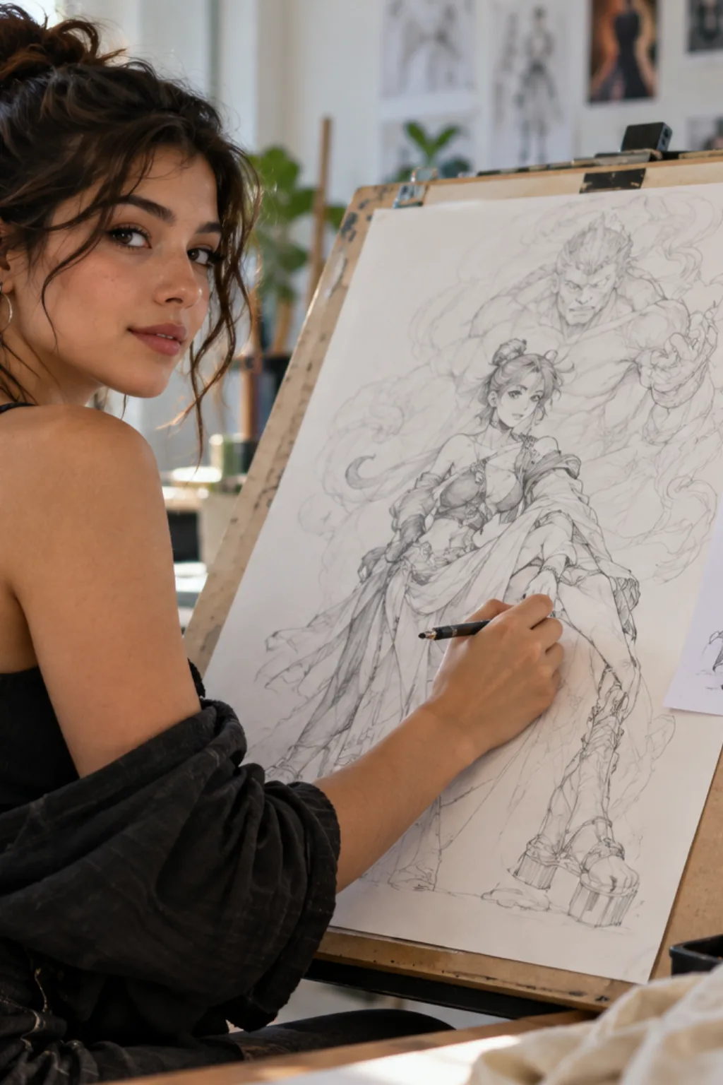 desenhos para desenhar — exemplo criado na Desenhos pra Colorir