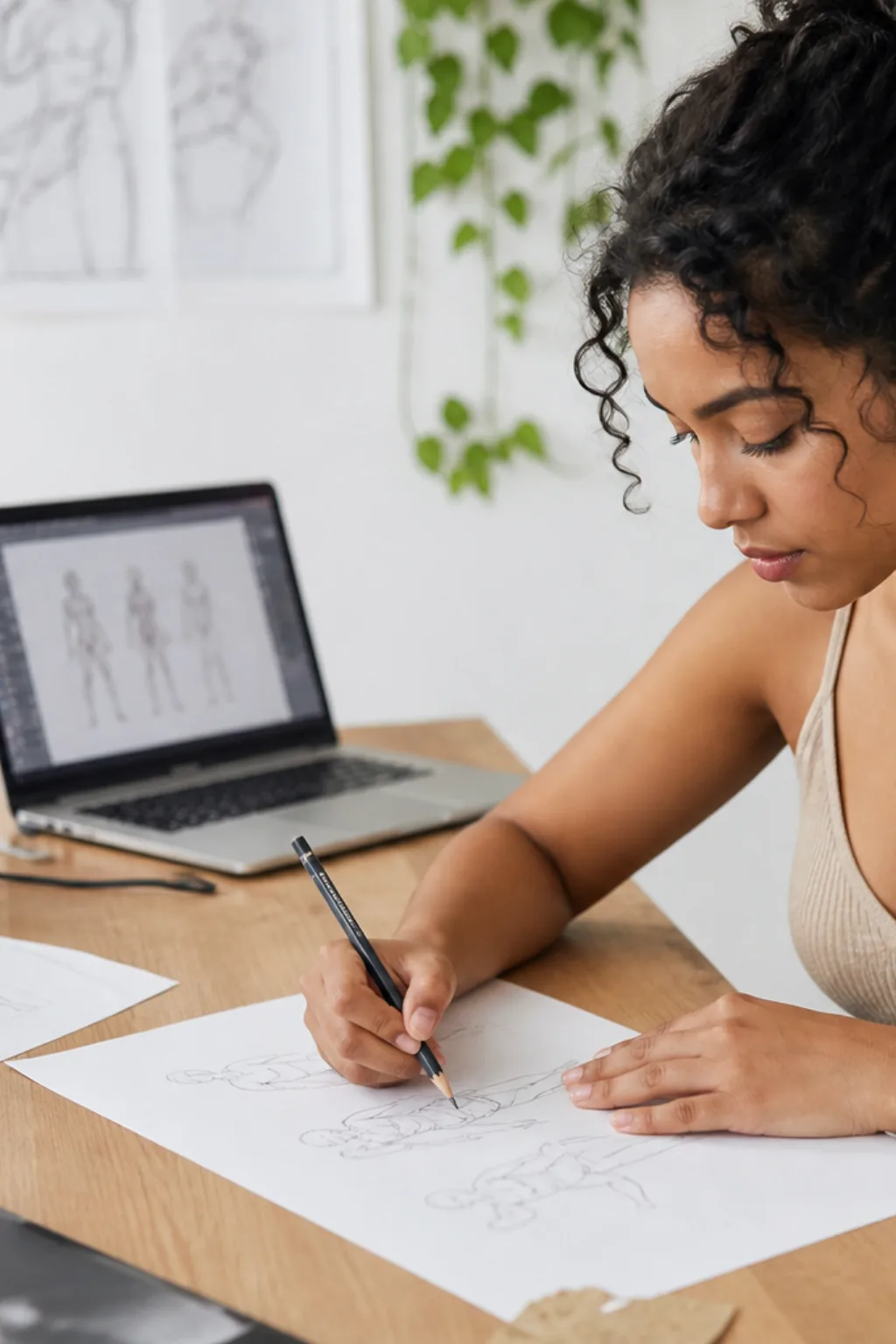 Desenhos de Pessoas para Desenhar - Antes