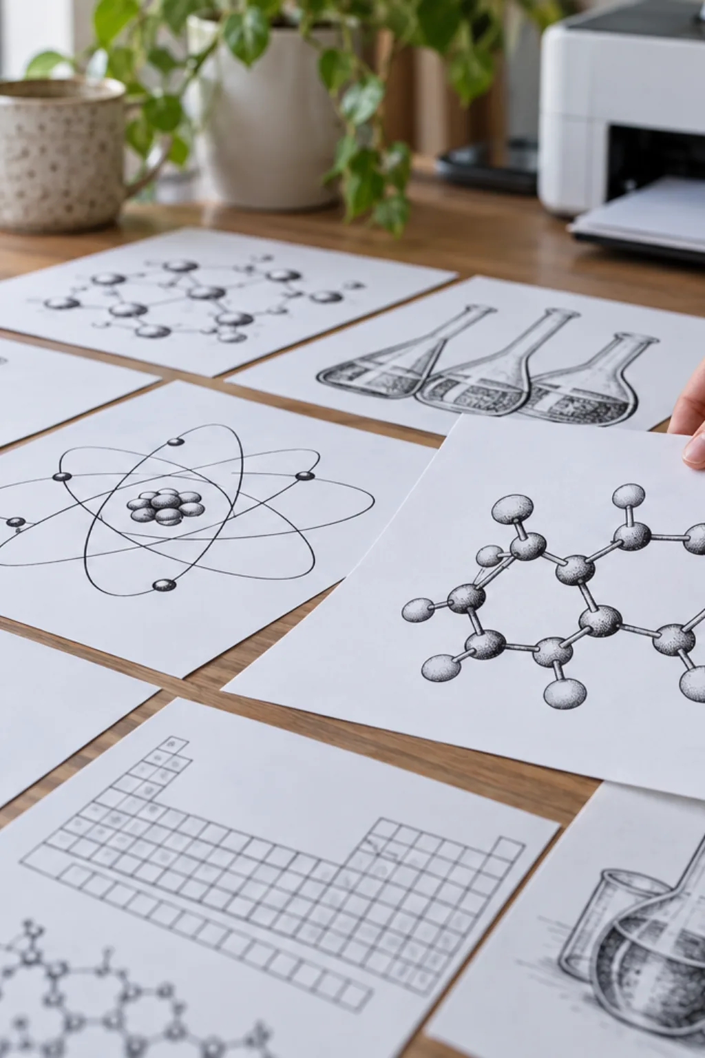 Desenhos de Química para Desenhar - Depois