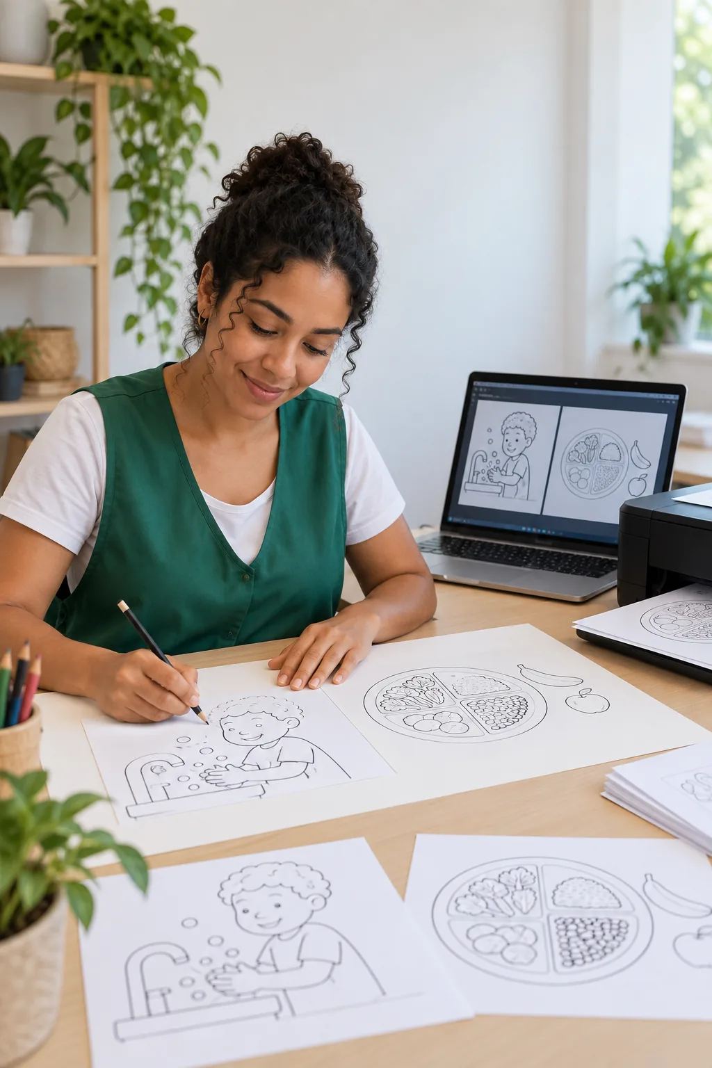 desenhos para desenhar — exemplo criado na Desenhos pra Colorir
