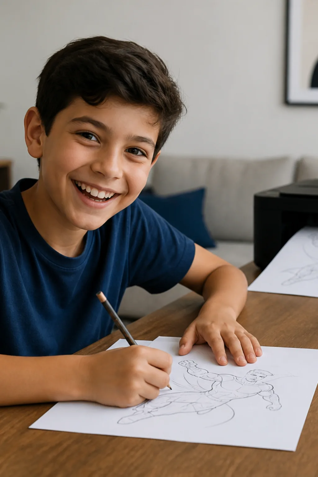 Desenhos de Super-Heróis para Desenhar - Antes