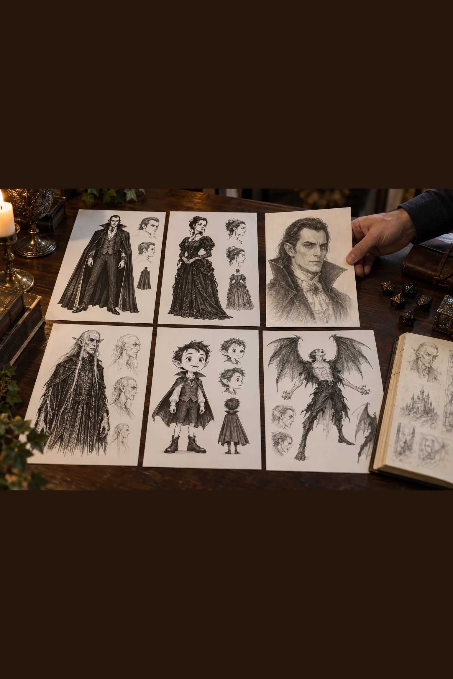 Desenhos de Vampiros para Desenhar - Depois