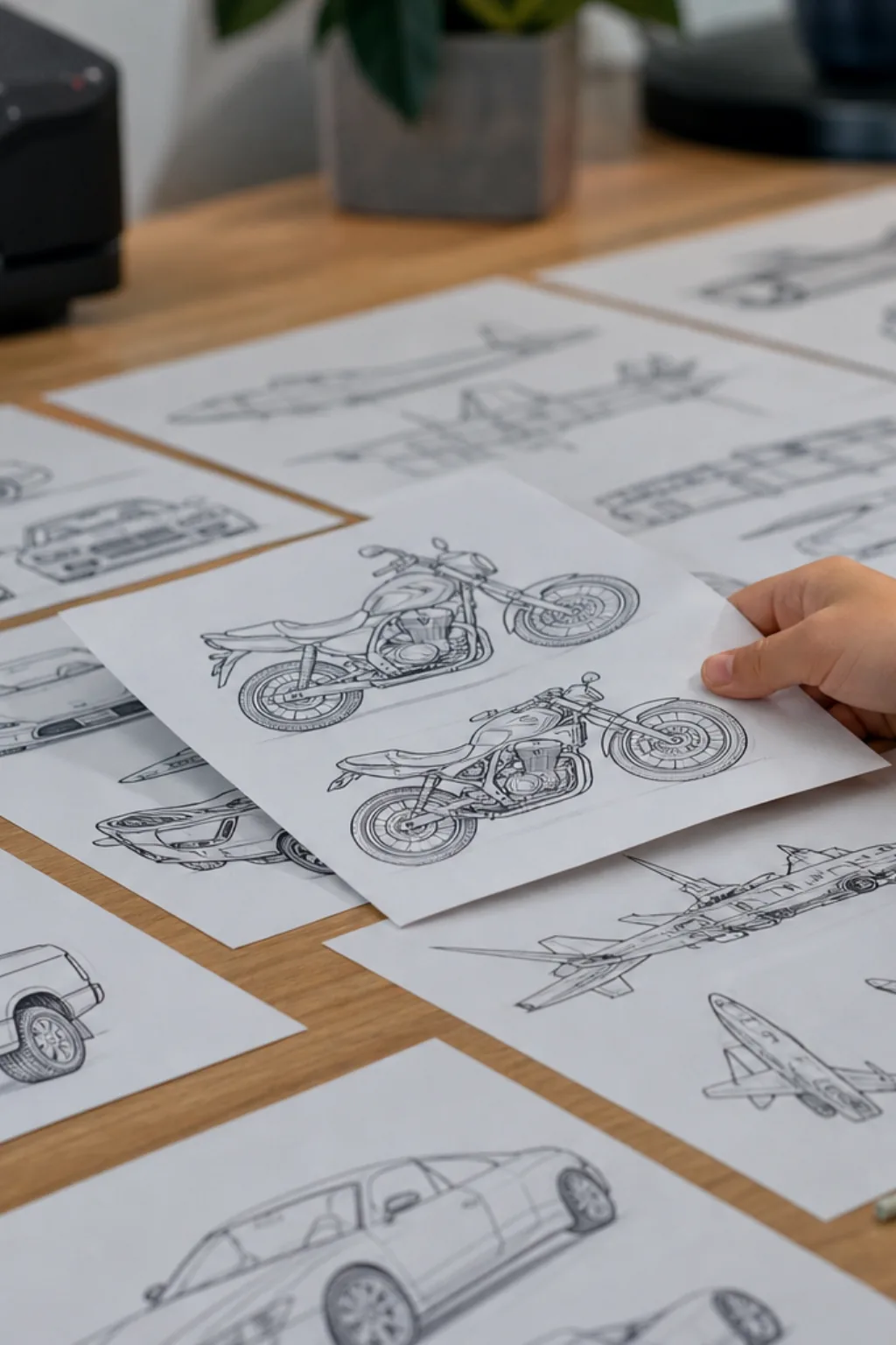 Desenhos de Veículos para Desenhar - Depois