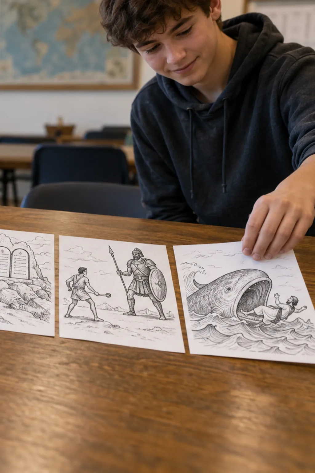 Desenhos do Velho Testamento para Desenhar - Depois