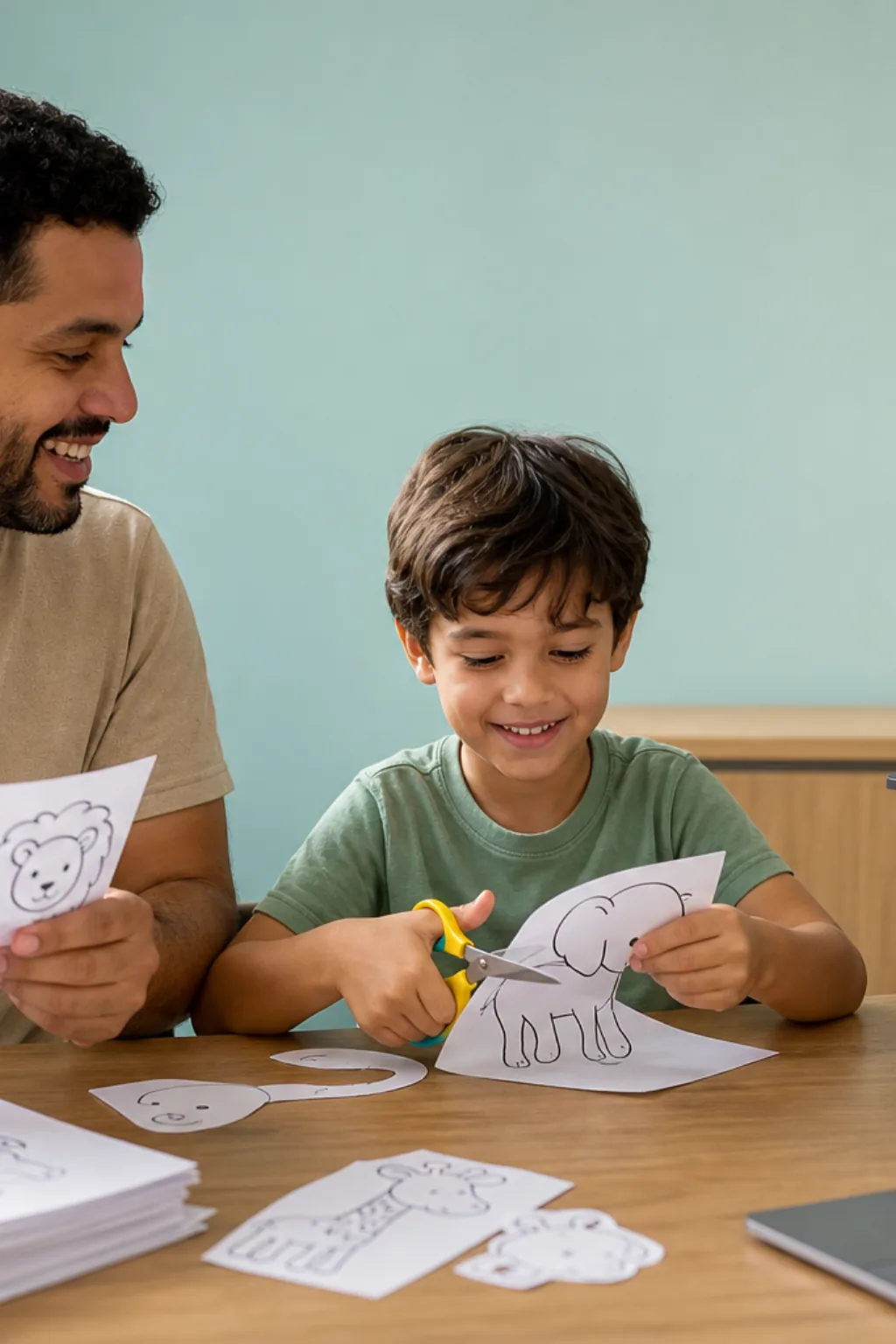 Desenhos de Animais para Recortar - Antes