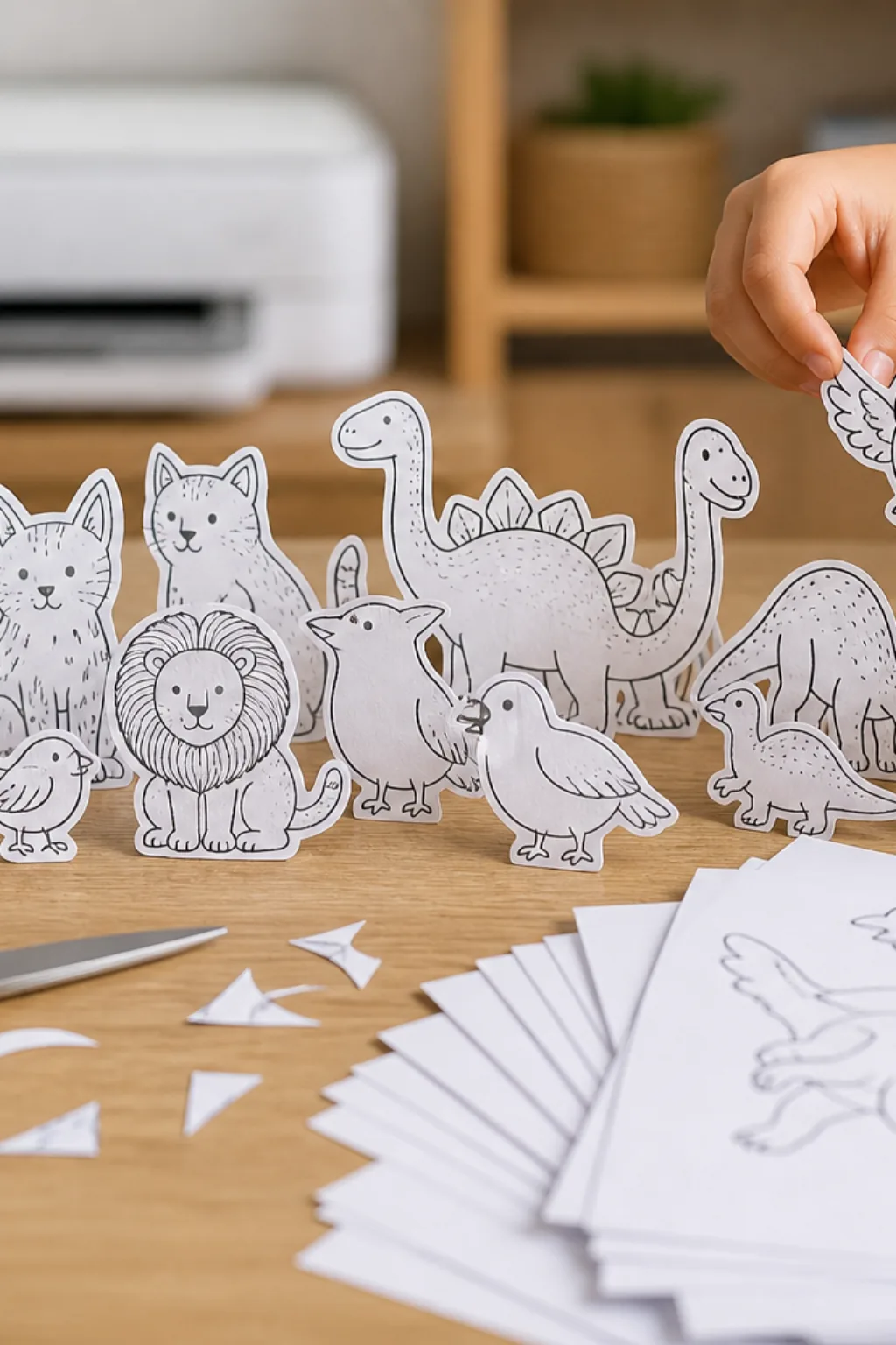 Desenhos de Animais para Recortar - Depois