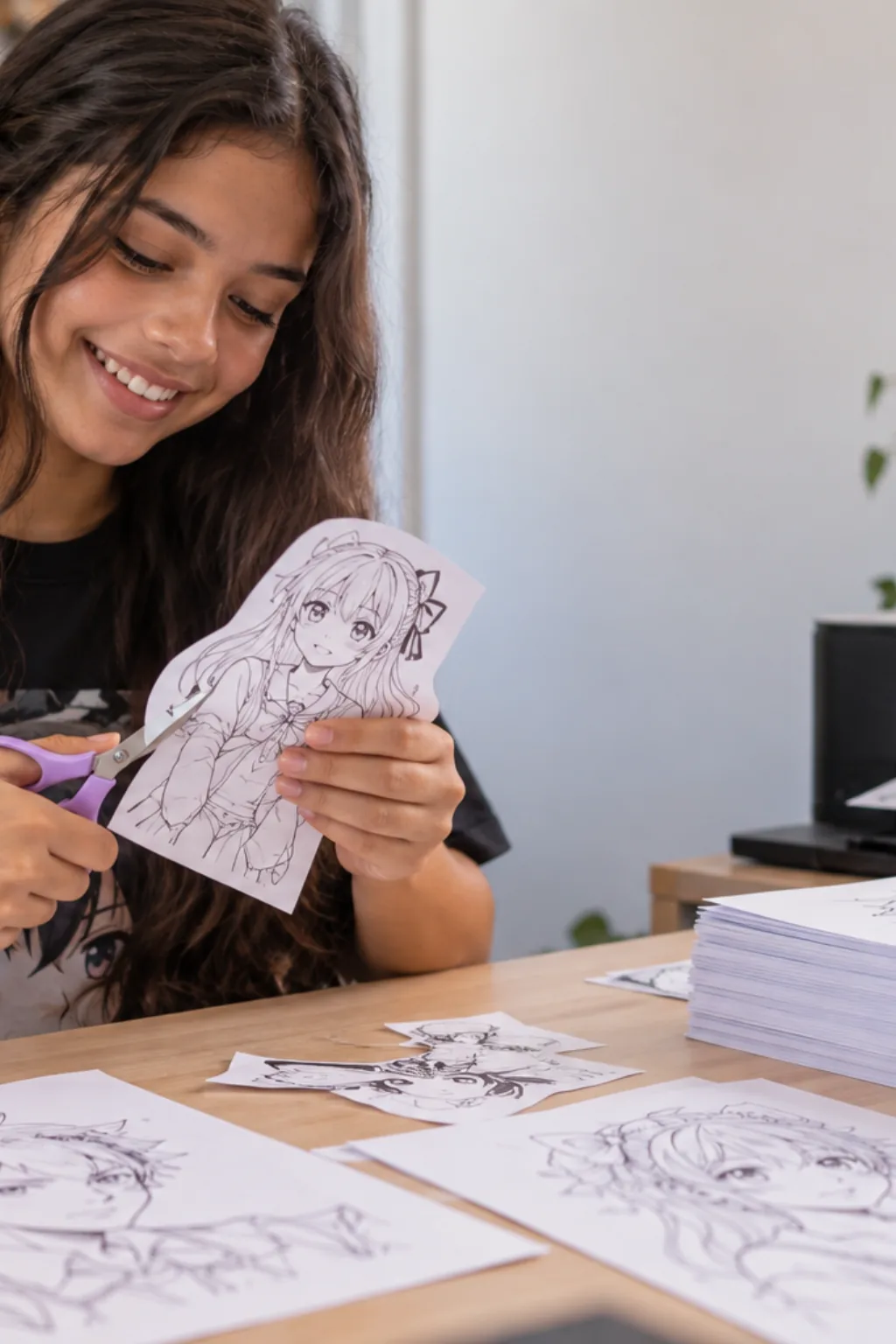 desenhos para recortar — exemplo criado na Desenhos pra Colorir