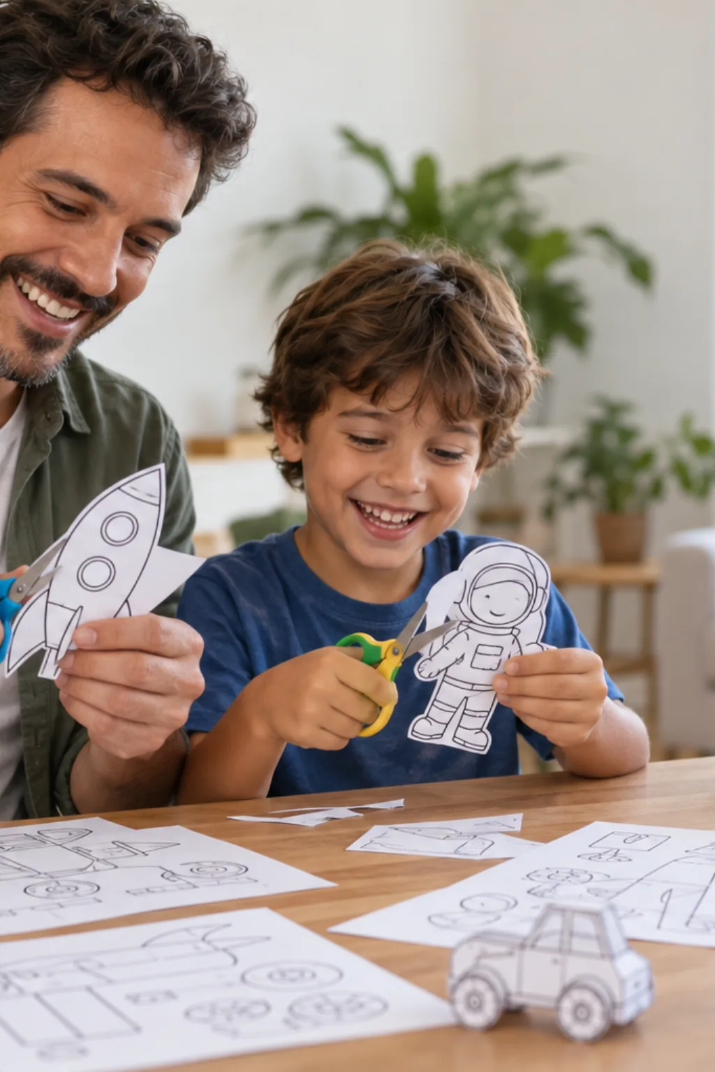 desenhos para recortar — exemplo criado na Desenhos pra Colorir