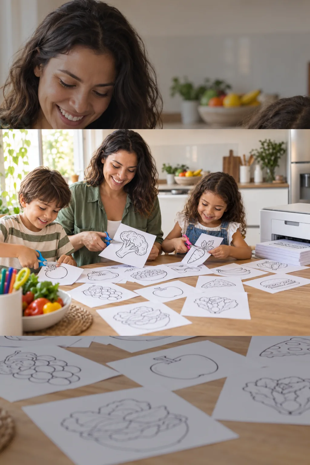 desenhos para recortar — exemplo criado na Desenhos pra Colorir