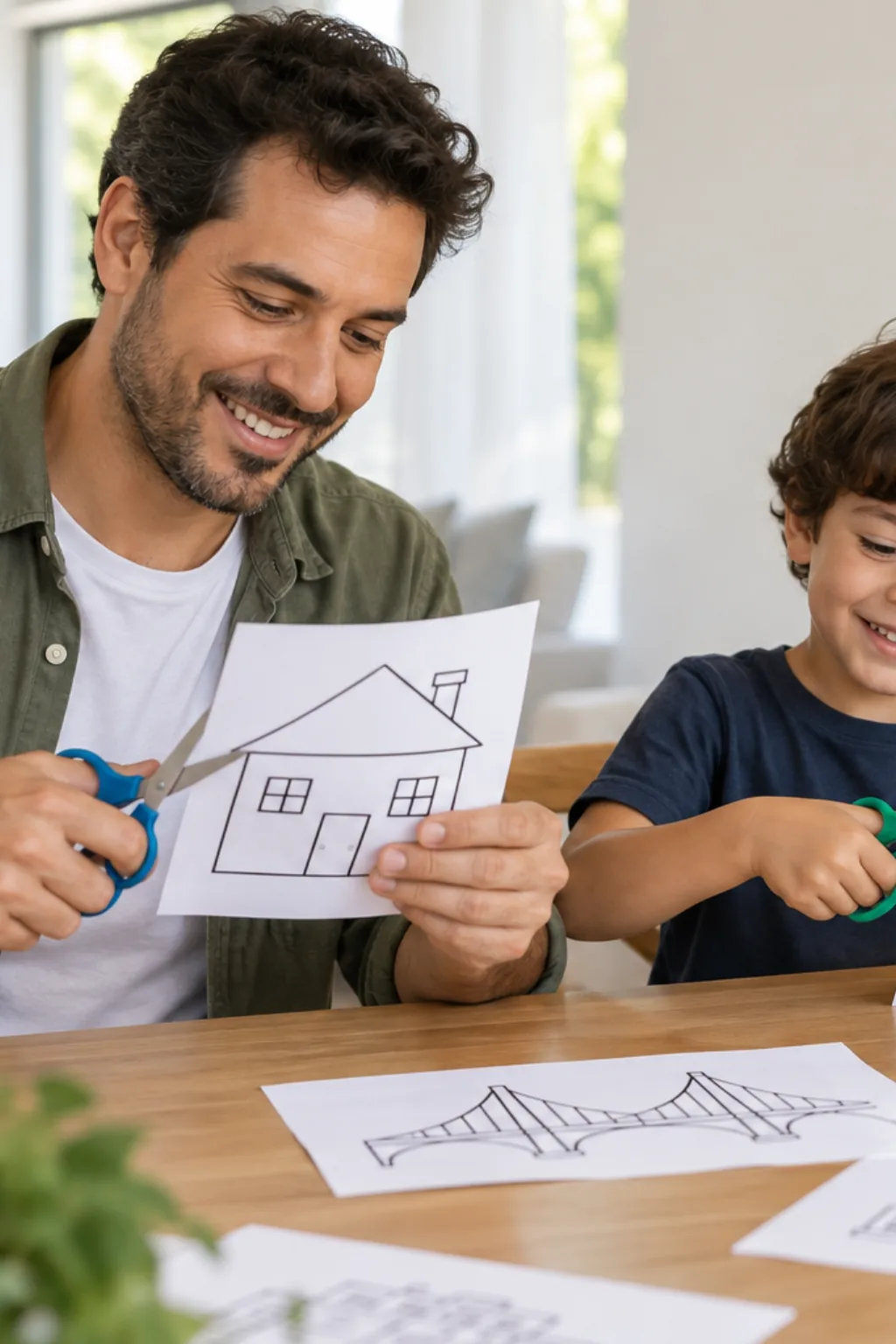desenhos para recortar — exemplo criado na Desenhos pra Colorir