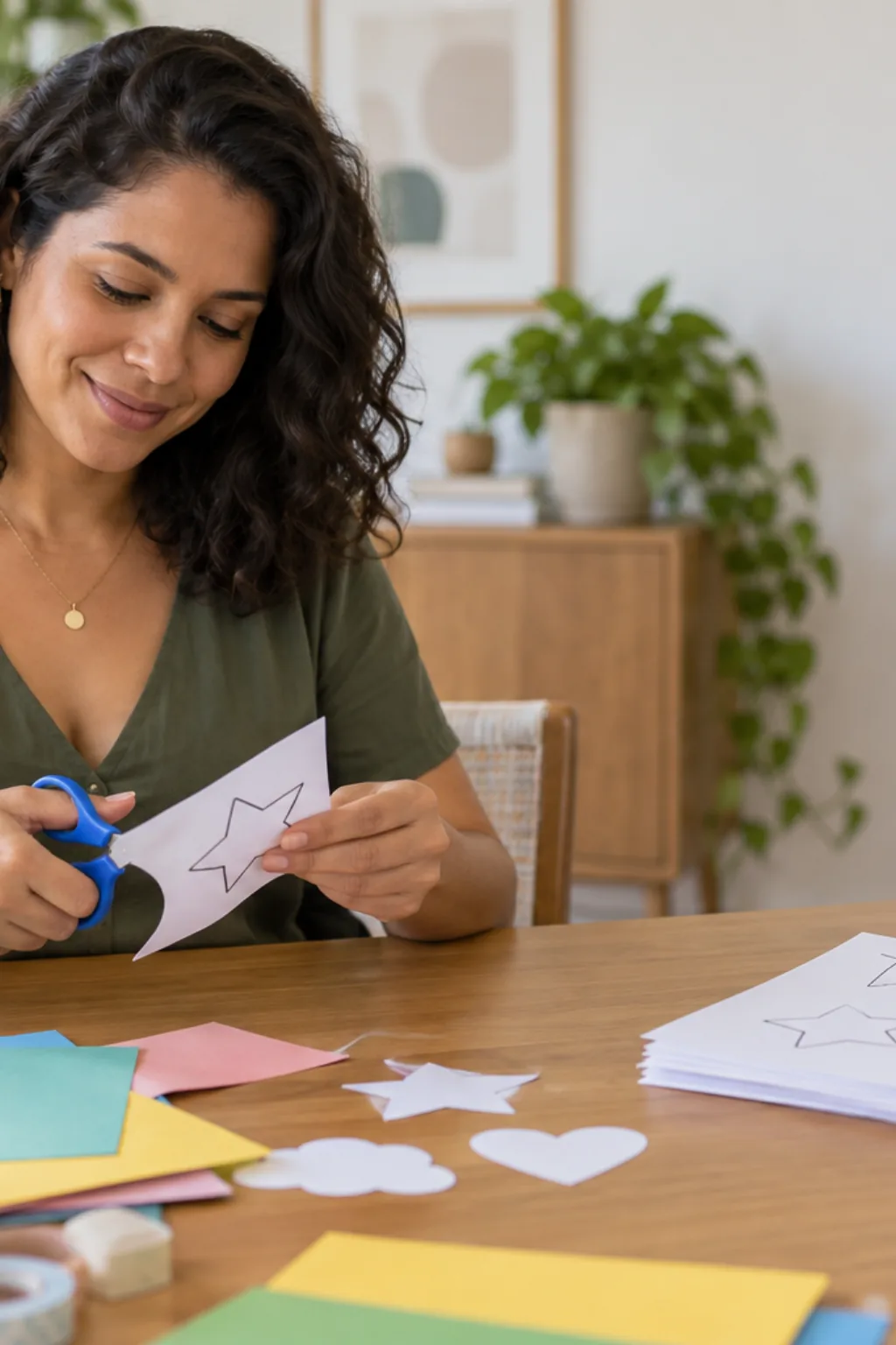 desenhos para recortar — exemplo criado na Desenhos pra Colorir