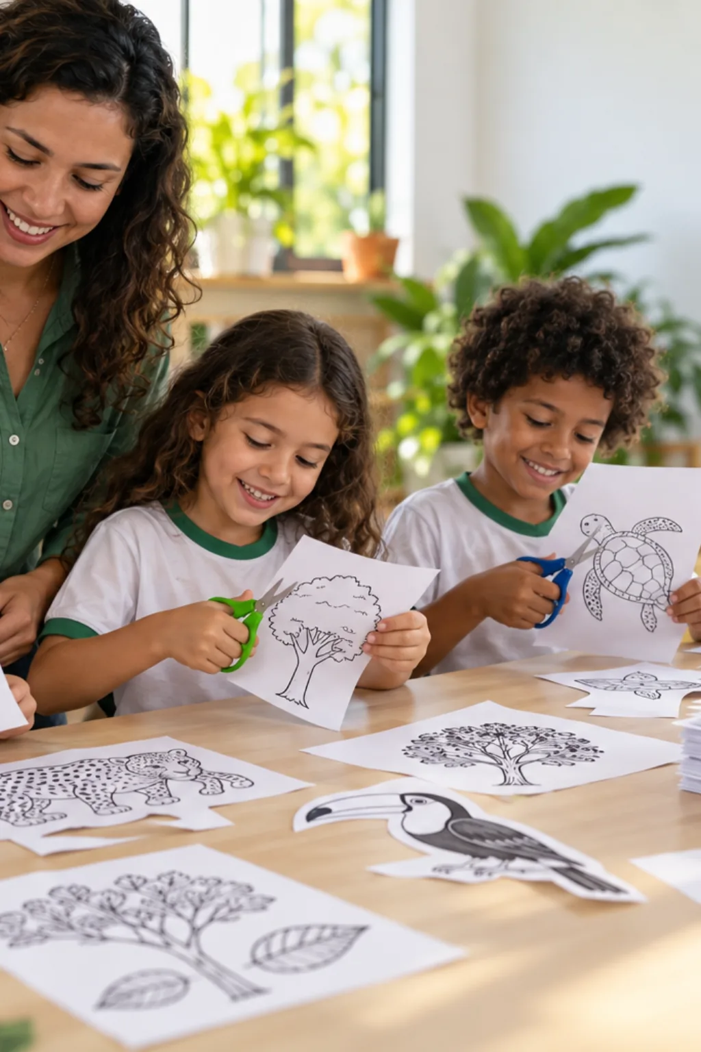 desenhos para recortar — exemplo criado na Desenhos pra Colorir