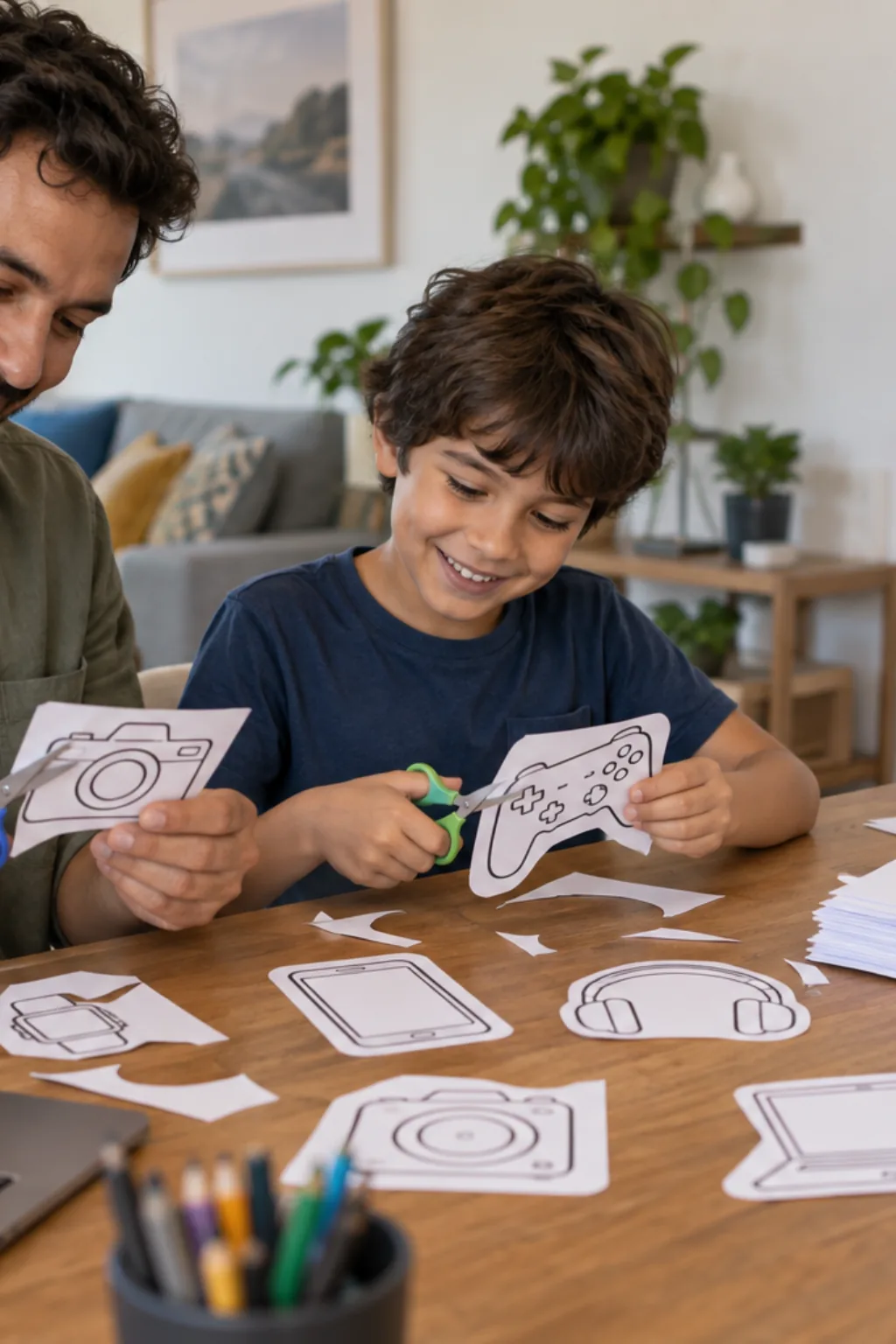 desenhos para recortar — exemplo criado na Desenhos pra Colorir