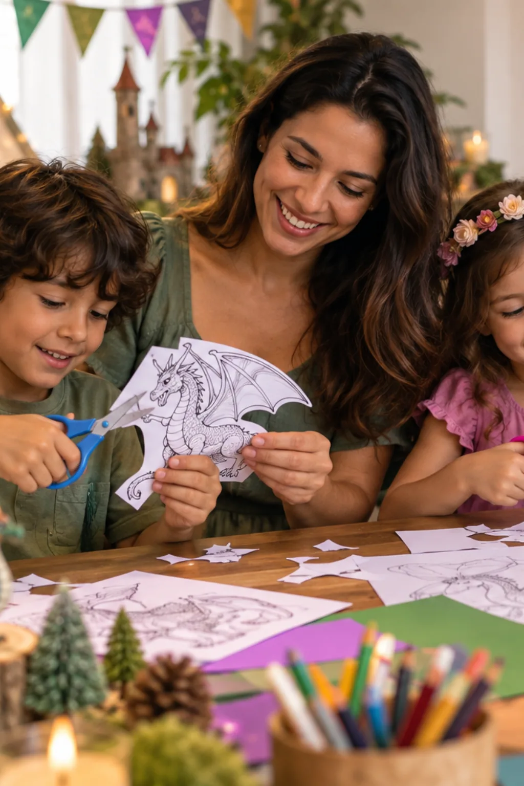 desenhos para recortar — exemplo criado na Desenhos pra Colorir