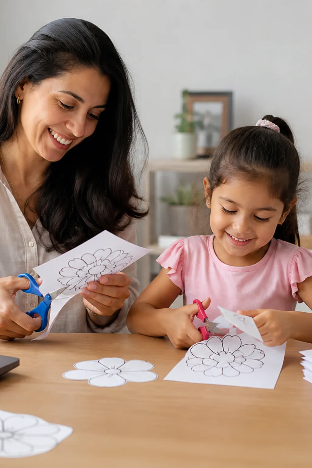 Desenhos de Flores para Recortar - Antes