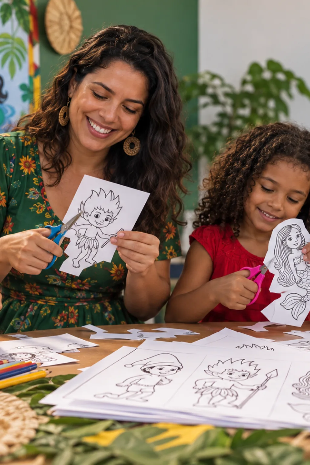 desenhos para recortar — exemplo criado na Desenhos pra Colorir