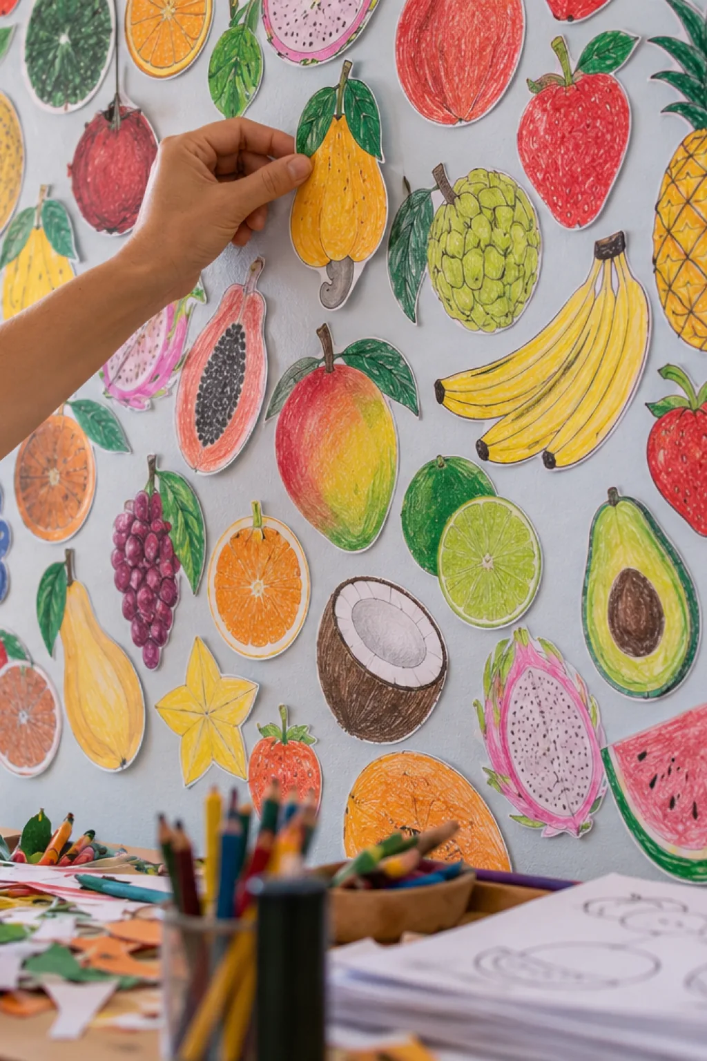 Desenhos de Frutas para Recortar - Depois
