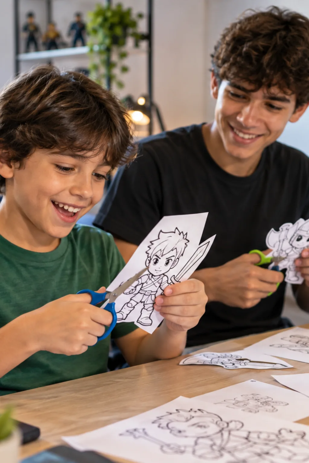 desenhos para recortar — exemplo criado na Desenhos pra Colorir