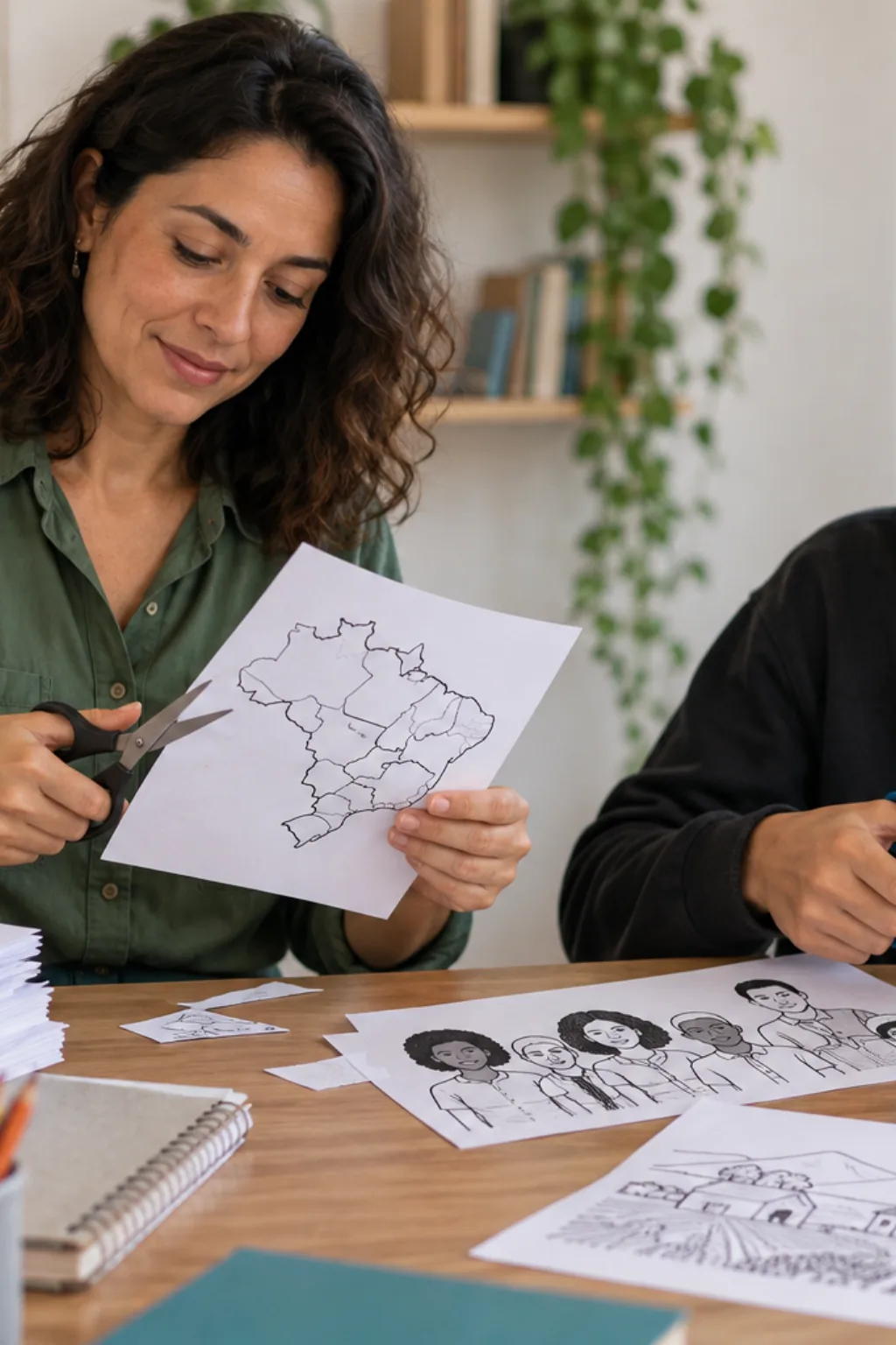 desenhos para recortar — exemplo criado na Desenhos pra Colorir