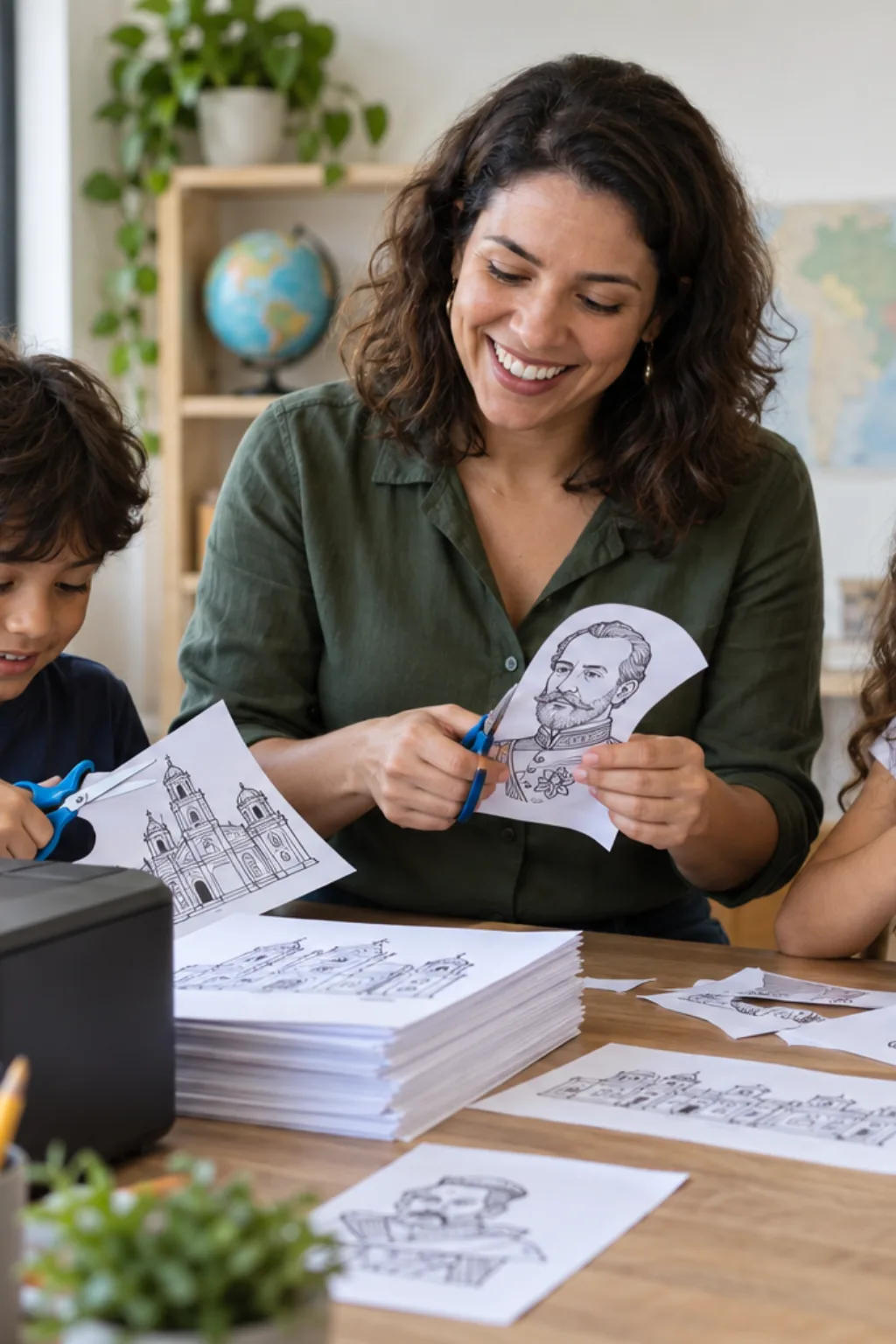 desenhos para recortar — exemplo criado na Desenhos pra Colorir