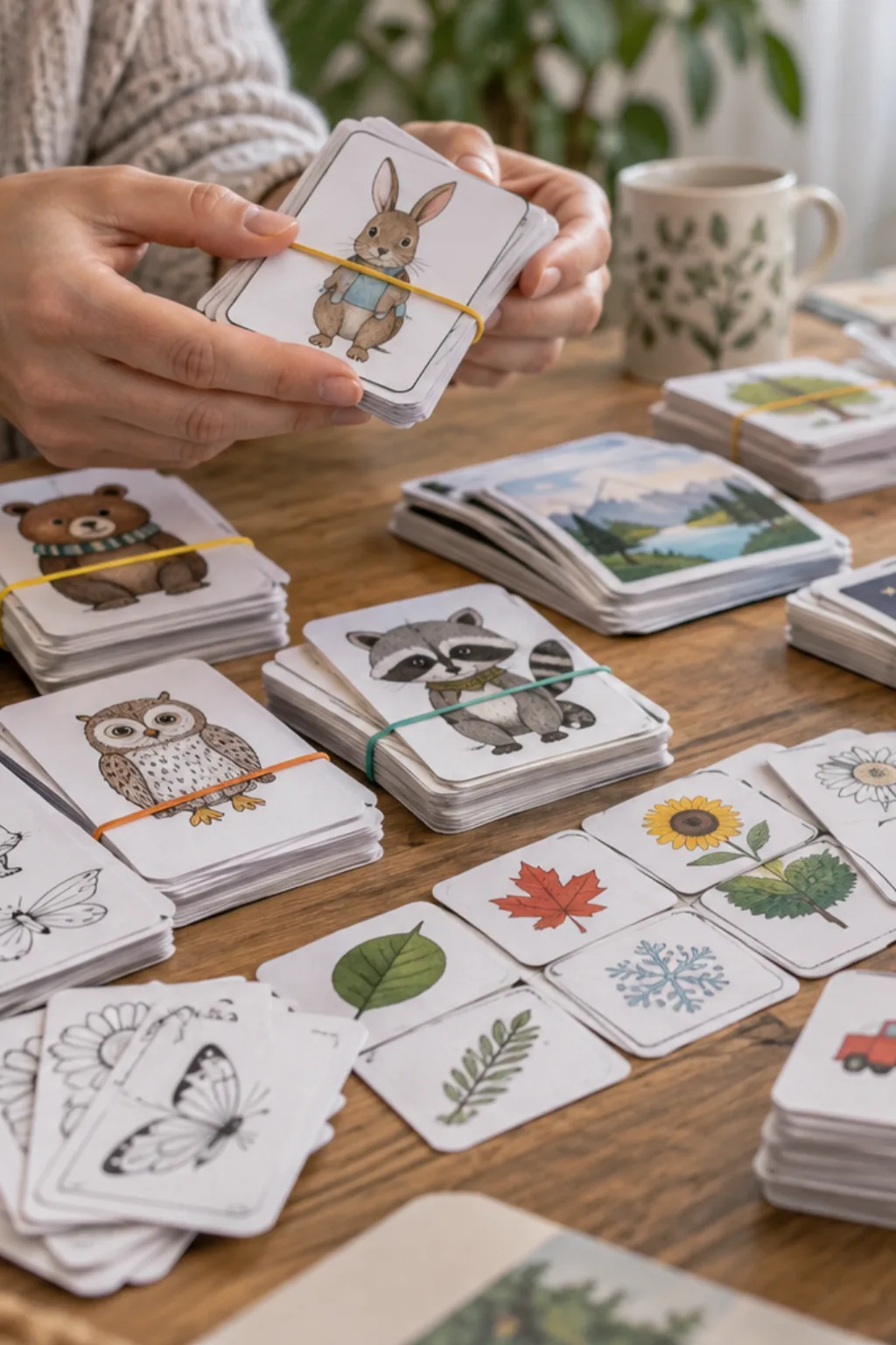Desenhos de Jogos de Cartas para Recortar - Depois