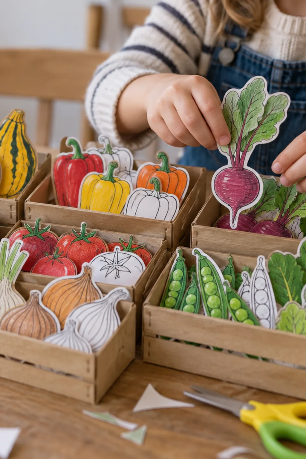 Desenhos de Legumes para Recortar - Depois