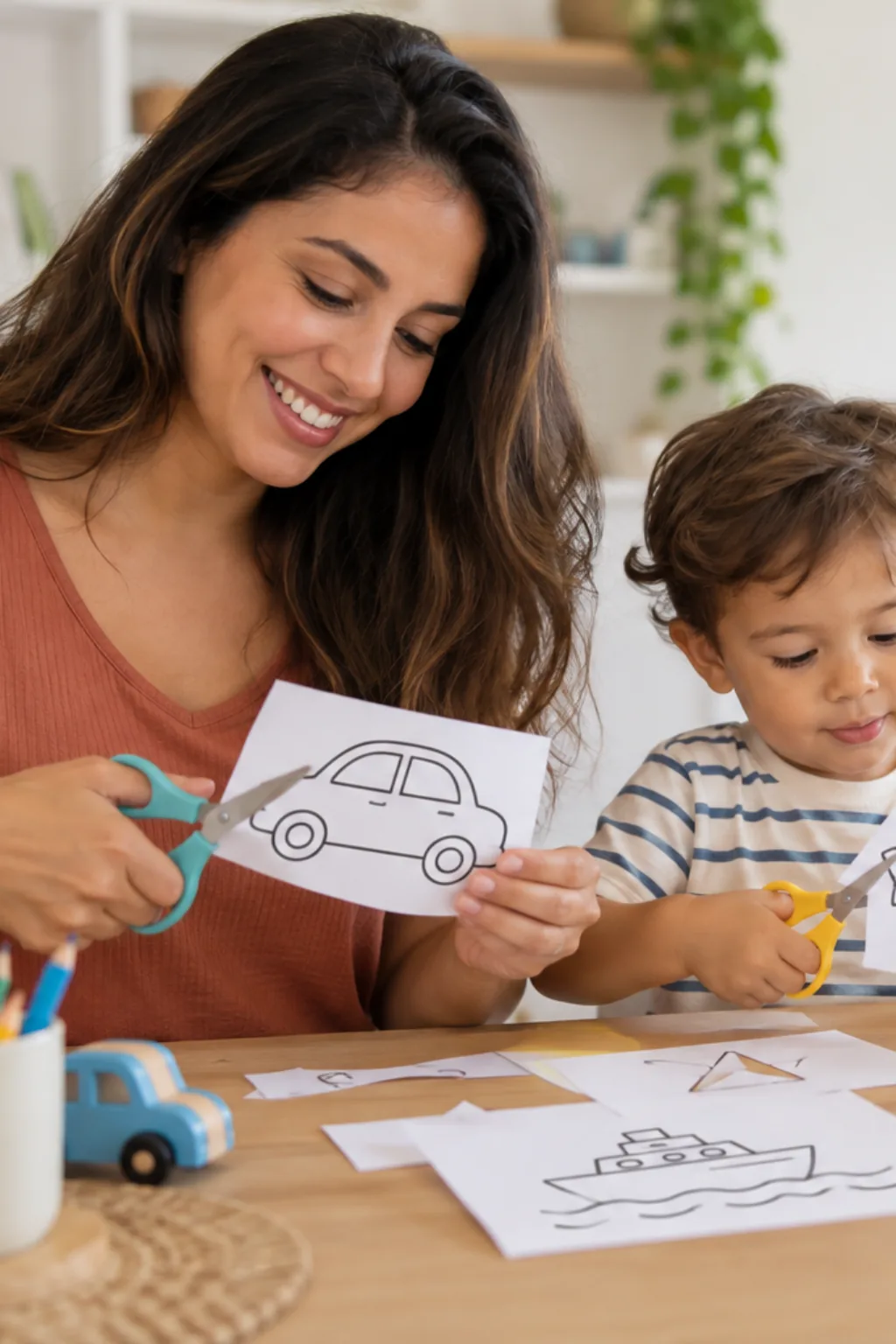 desenhos para recortar — exemplo criado na Desenhos pra Colorir