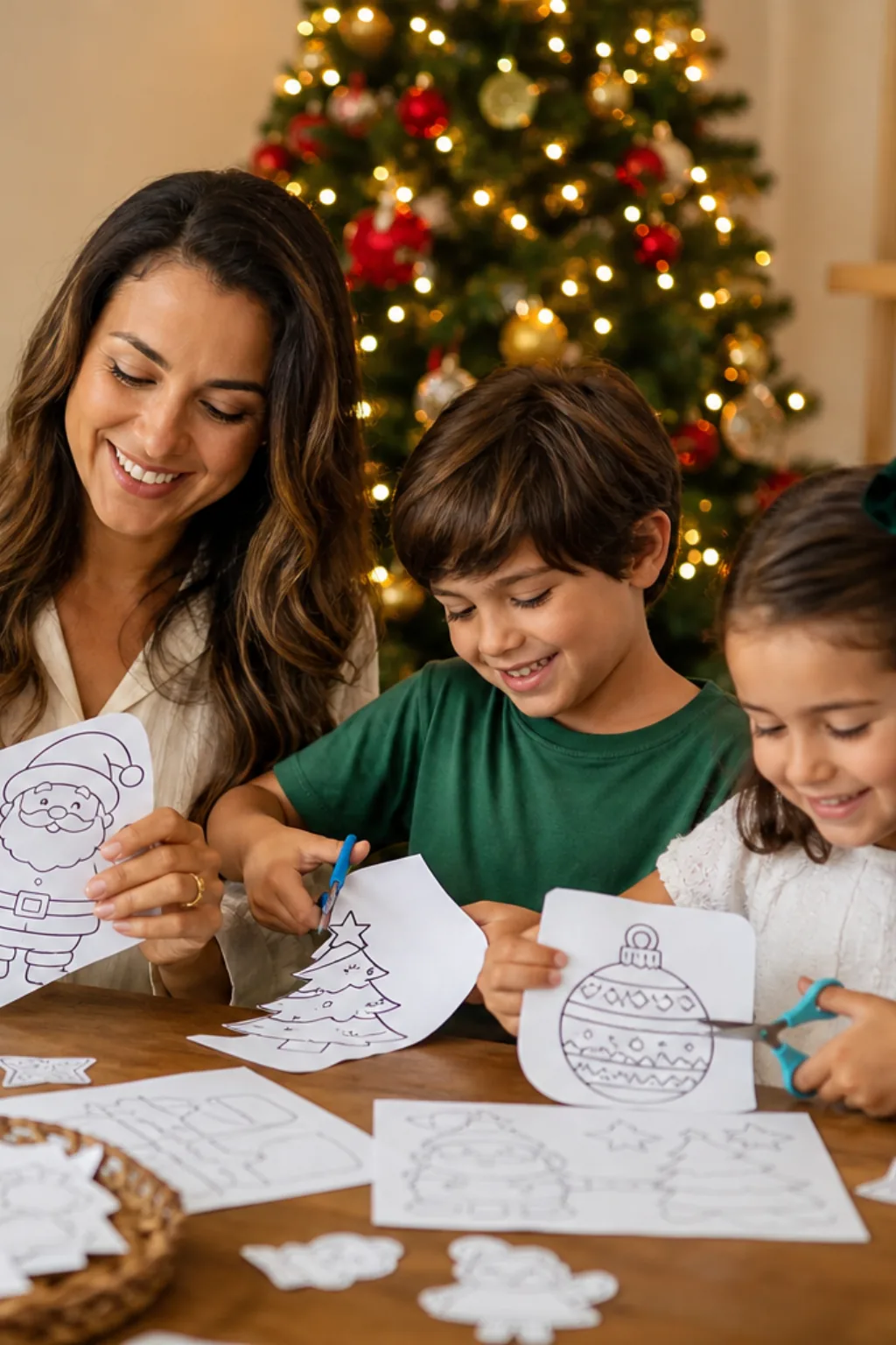 Desenhos de Natal para Recortar - Antes