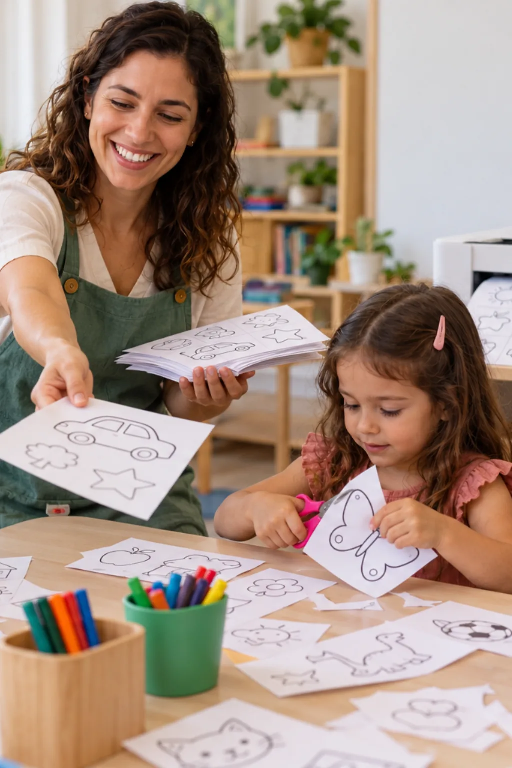 desenhos para recortar — exemplo criado na Desenhos pra Colorir