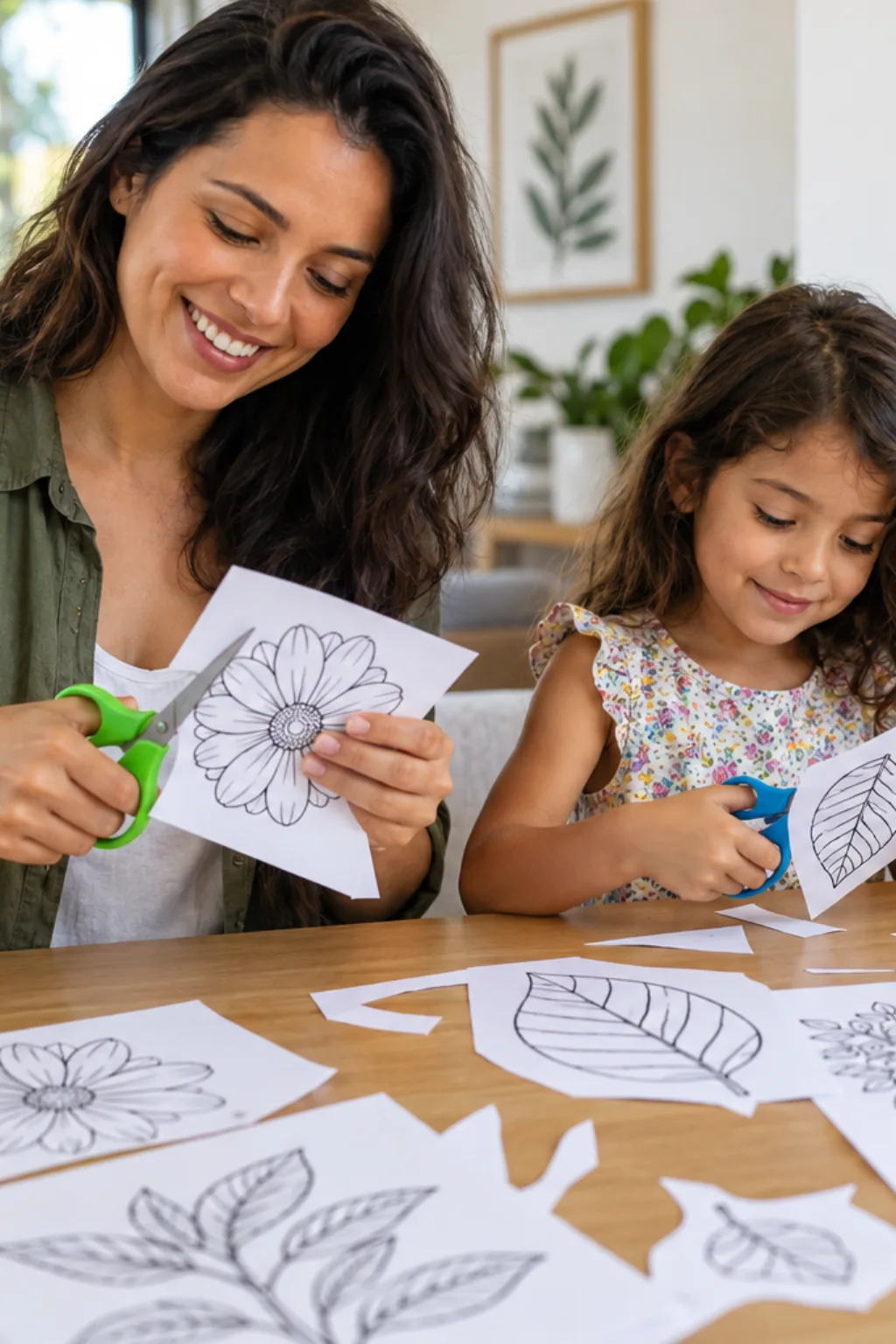 desenhos para recortar — exemplo criado na Desenhos pra Colorir