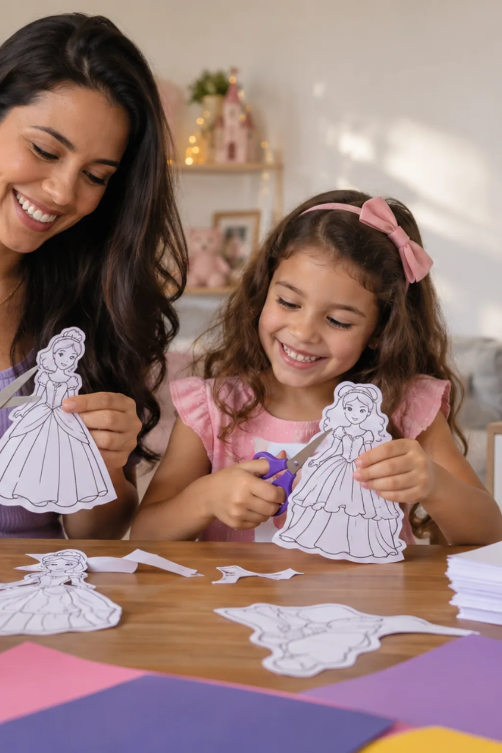 desenhos para recortar — exemplo criado na Desenhos pra Colorir