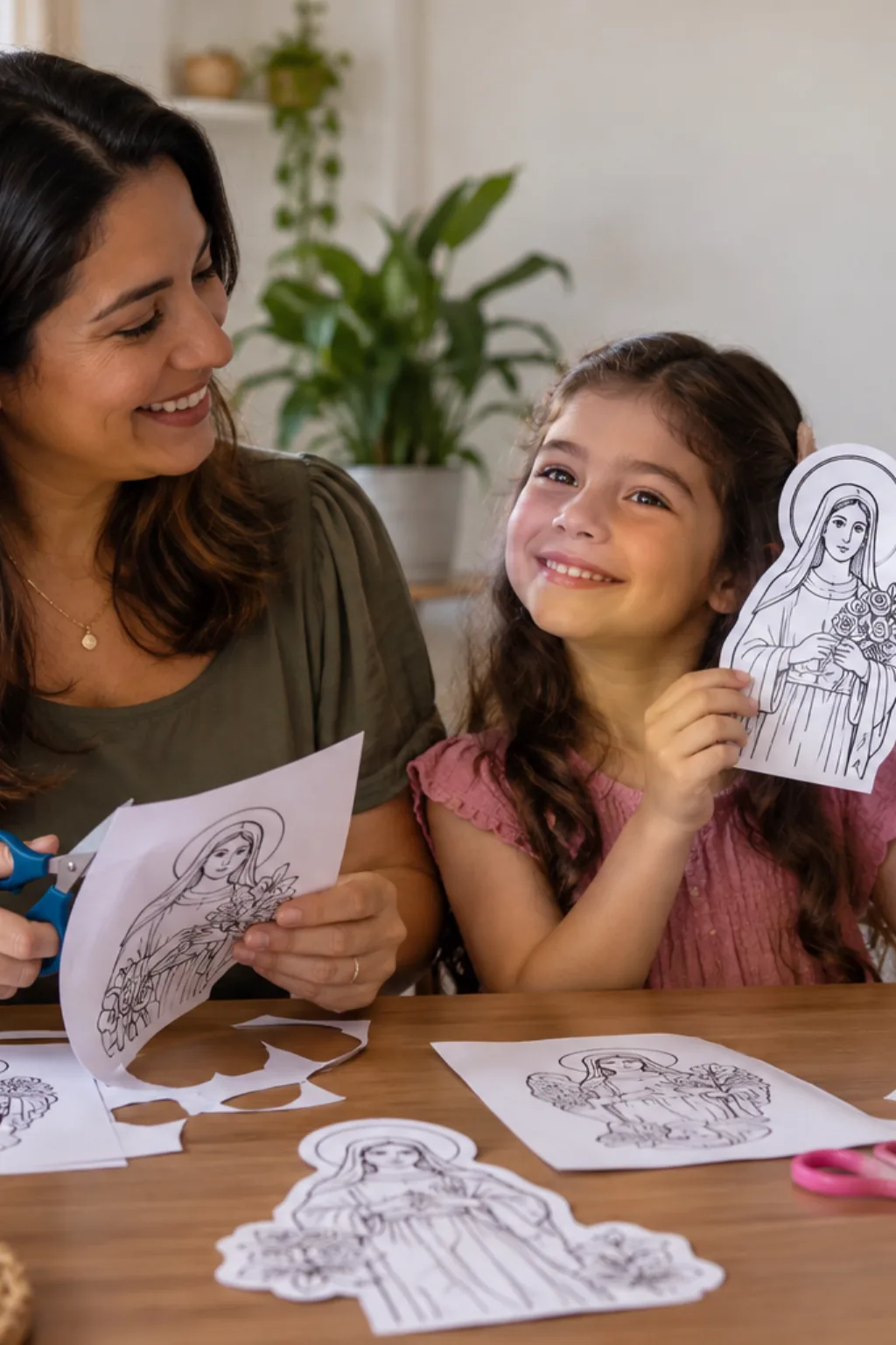 desenhos para recortar — exemplo criado na Desenhos pra Colorir