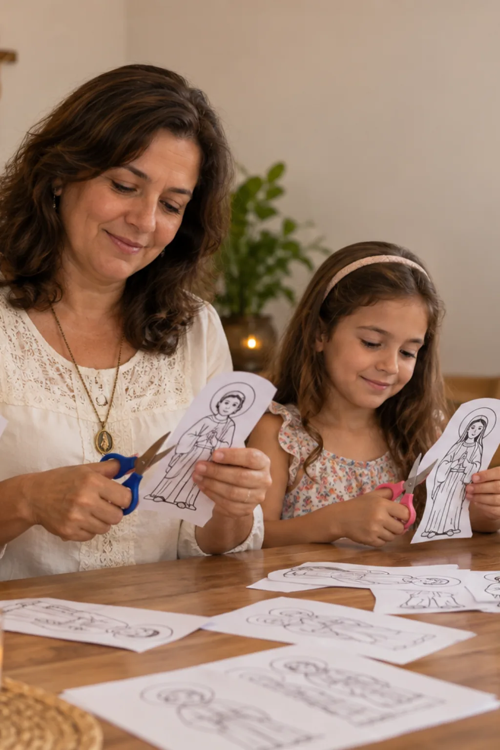 desenhos para recortar — exemplo criado na Desenhos pra Colorir