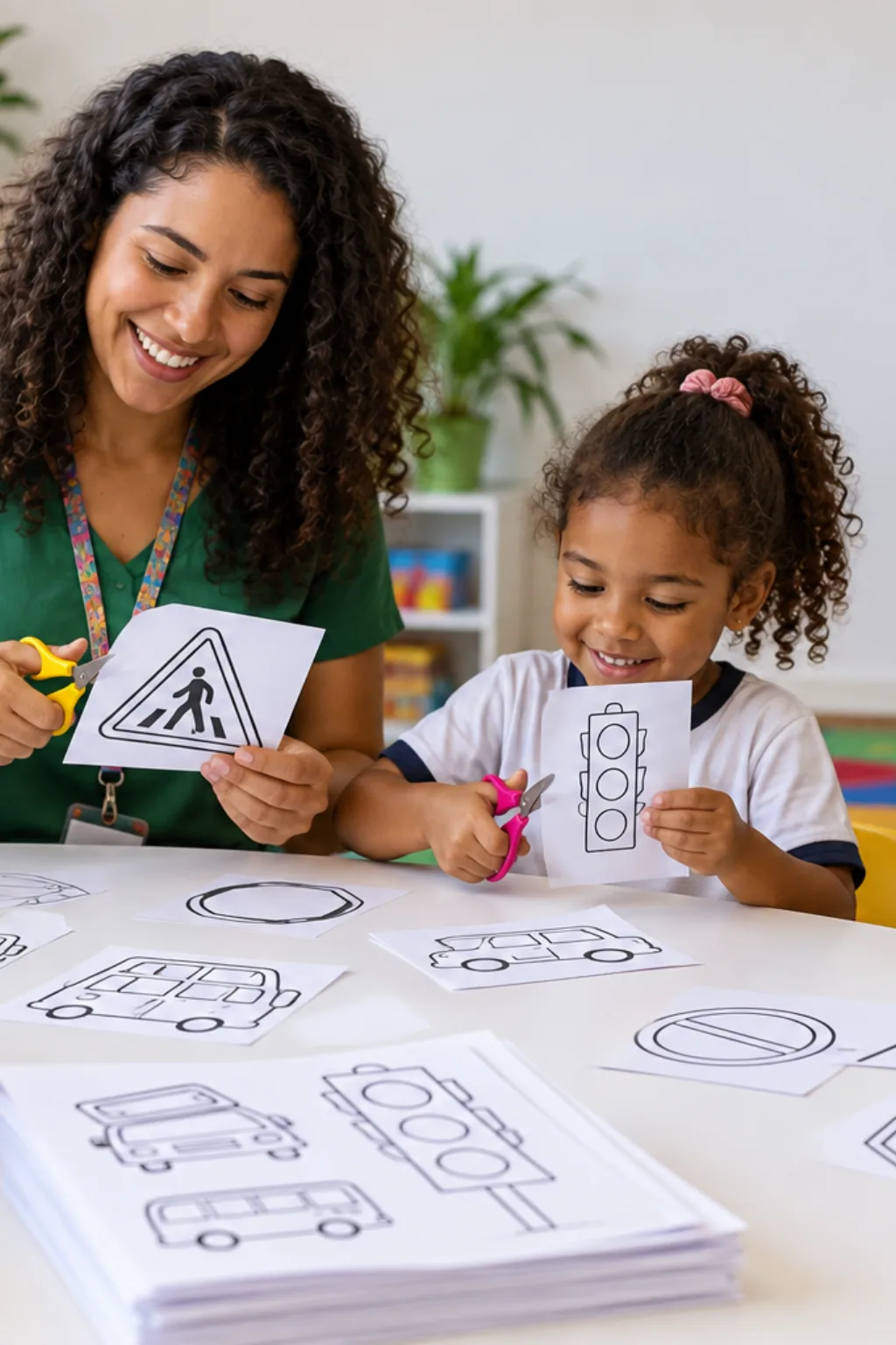desenhos para recortar — exemplo criado na Desenhos pra Colorir