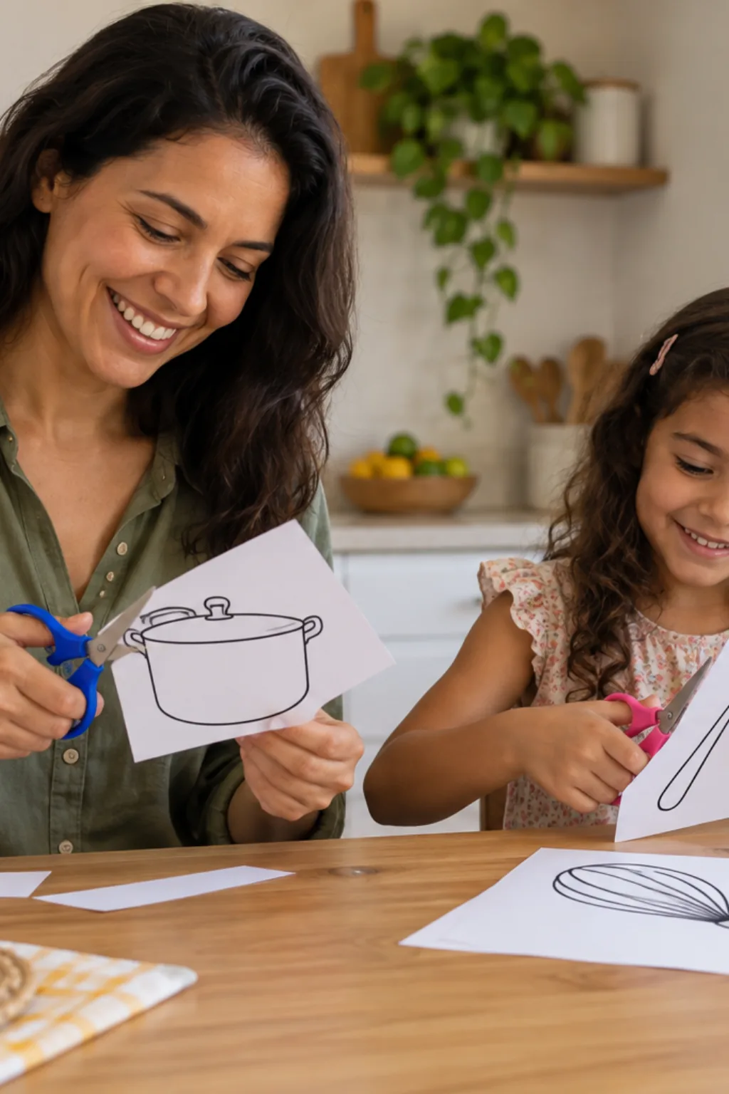 desenhos para recortar — exemplo criado na Desenhos pra Colorir