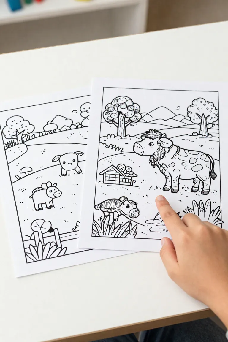editar desenho para colorir — exemplo criado na Desenhos pra Colorir