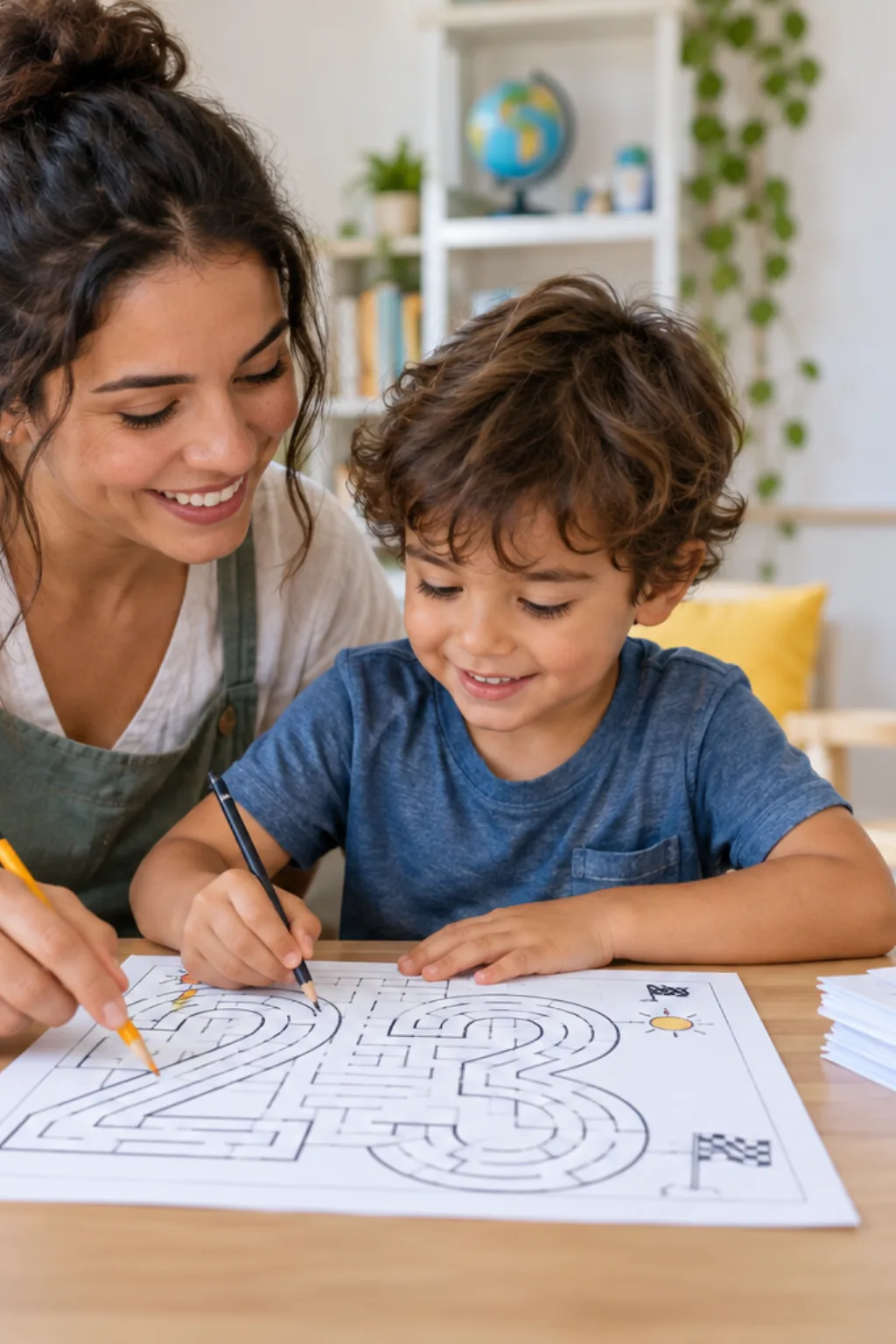 labirinto para imprimir — exemplo criado na Desenhos pra Colorir