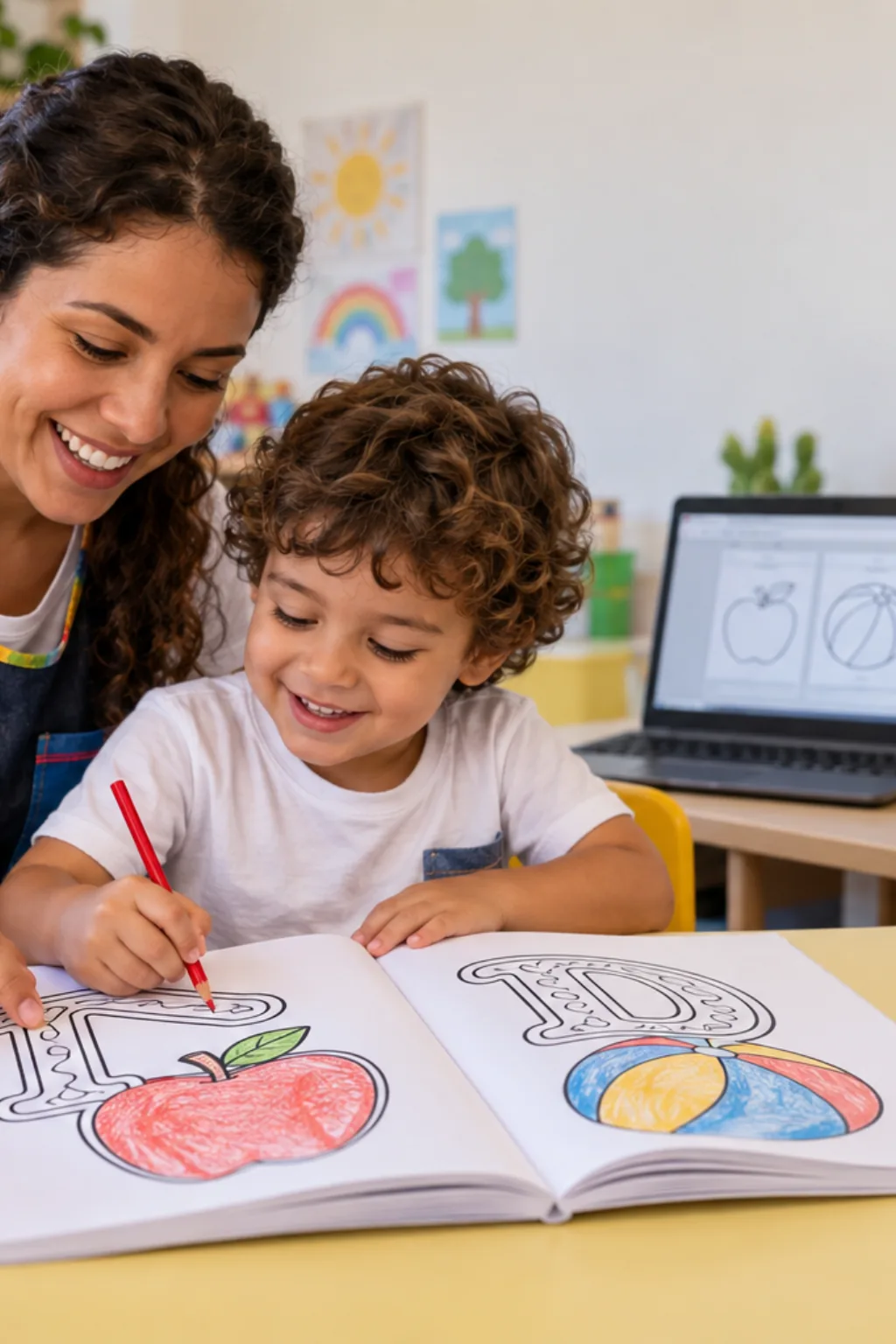 livro de colorir — exemplo criado na Desenhos pra Colorir