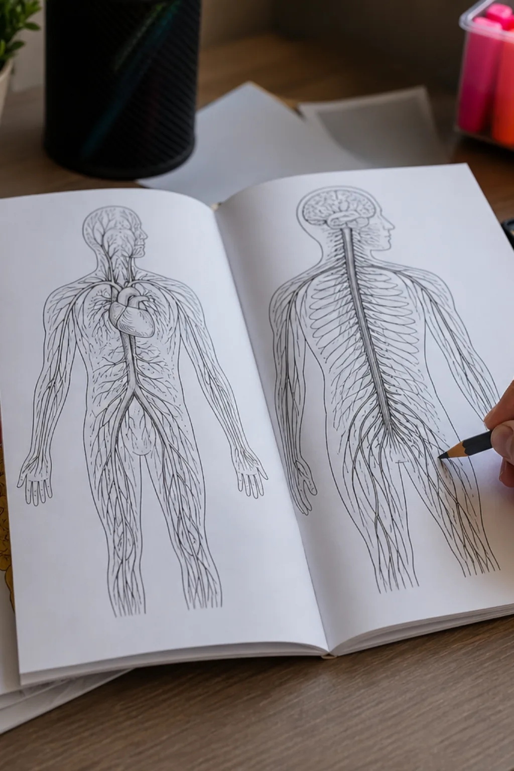 Livro de Colorir de Anatomia - Depois